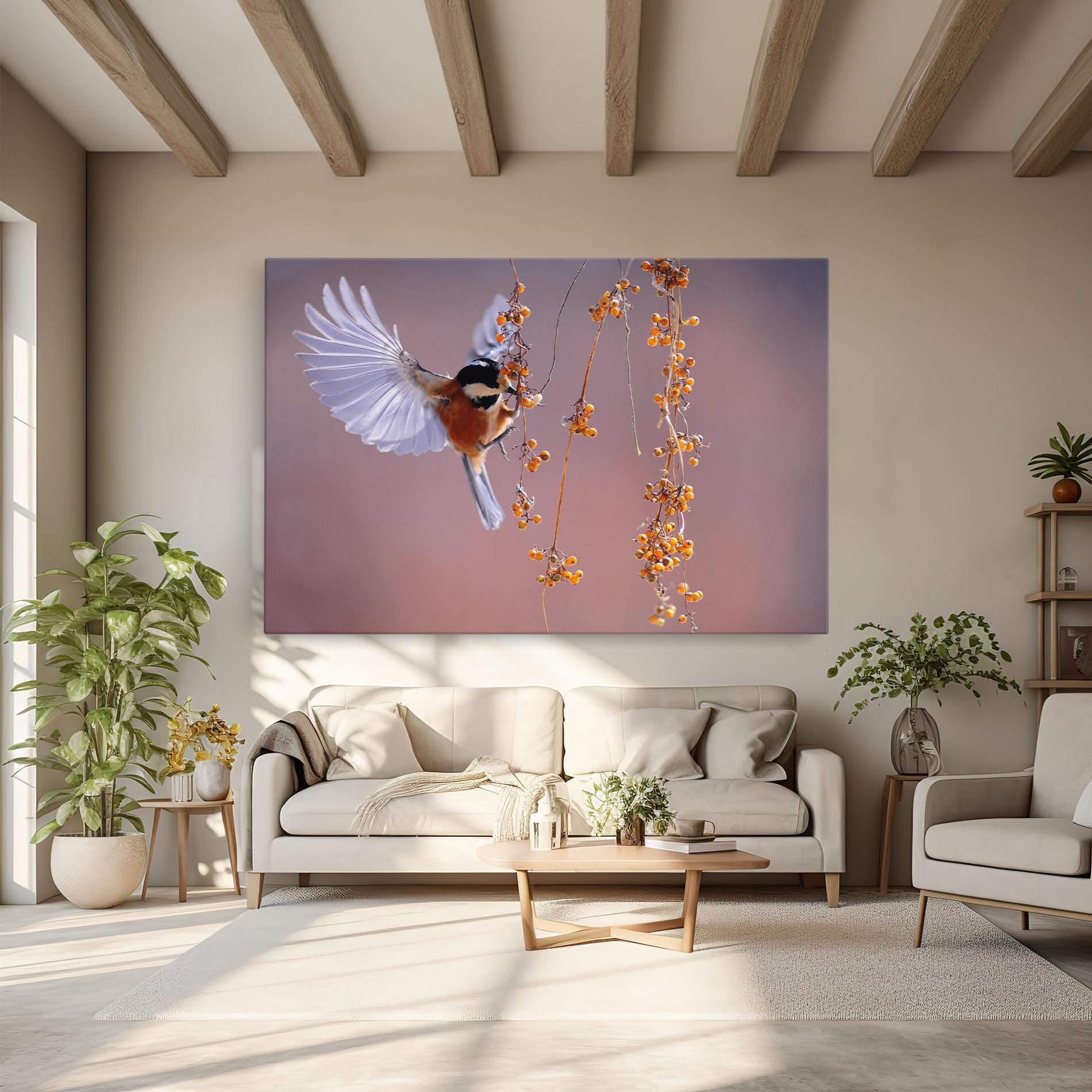 Vászonkép Woodpecker mockup 6