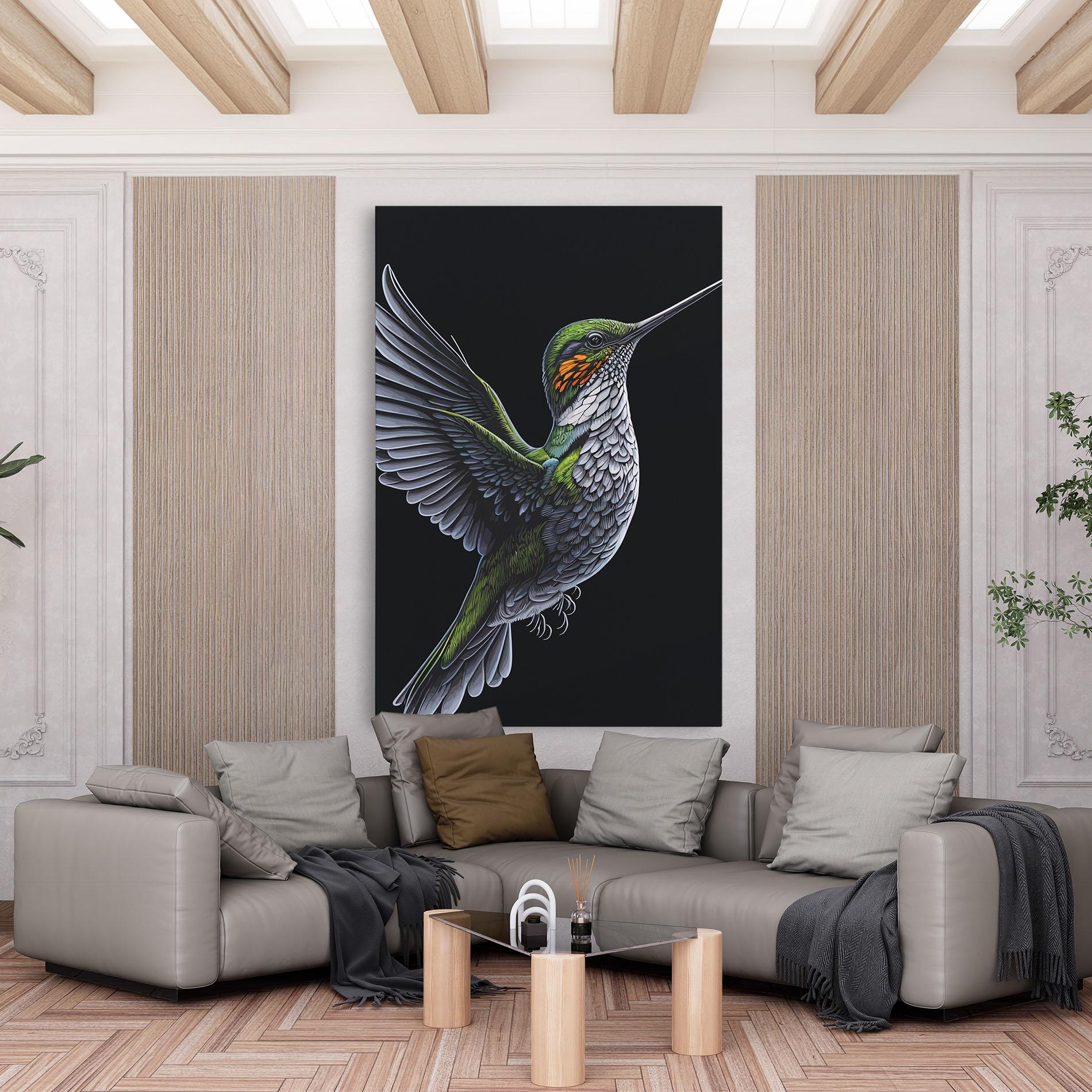 Vászonkép Hummingbird mockup 6