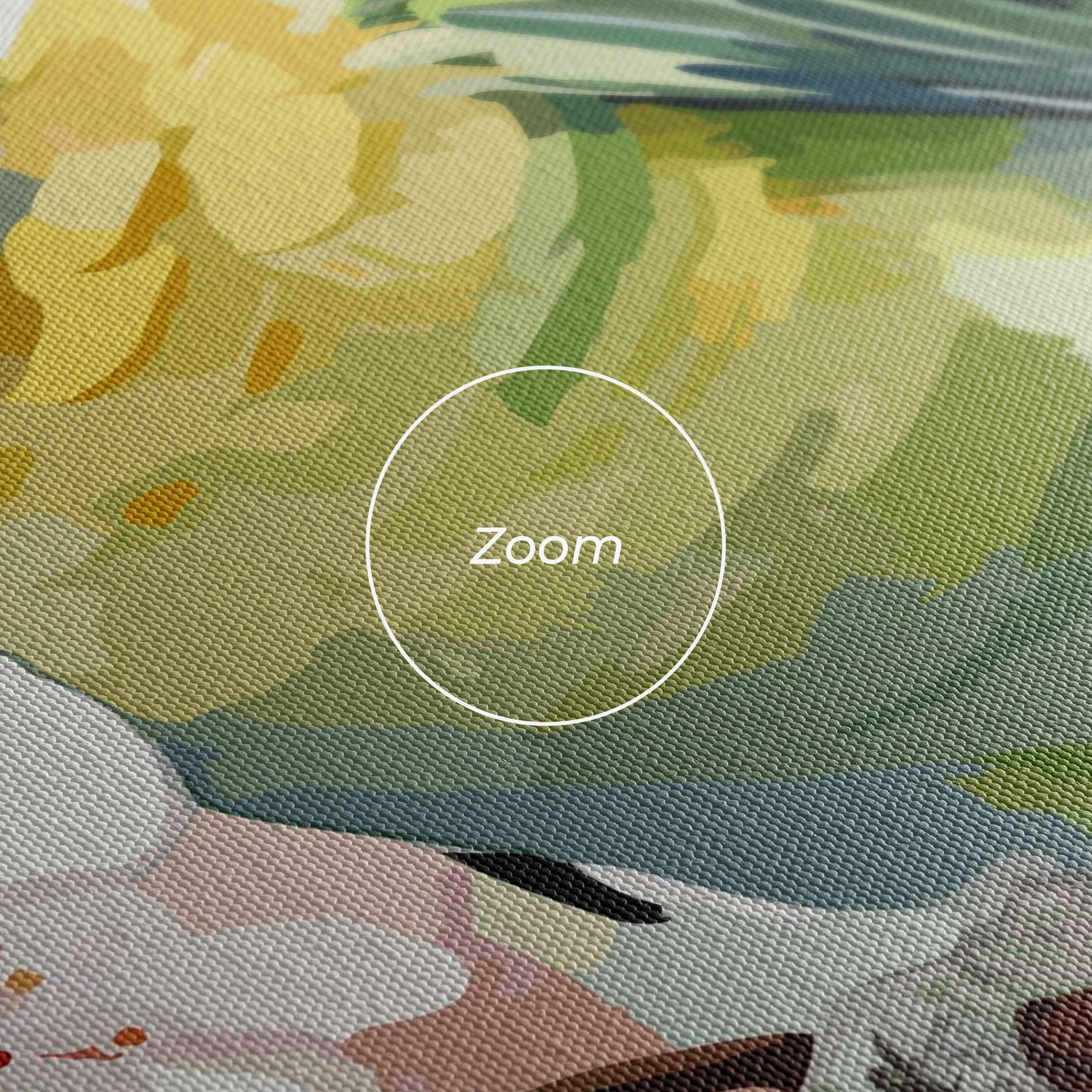 Vászonkép Cute Green Parrot mockup 3