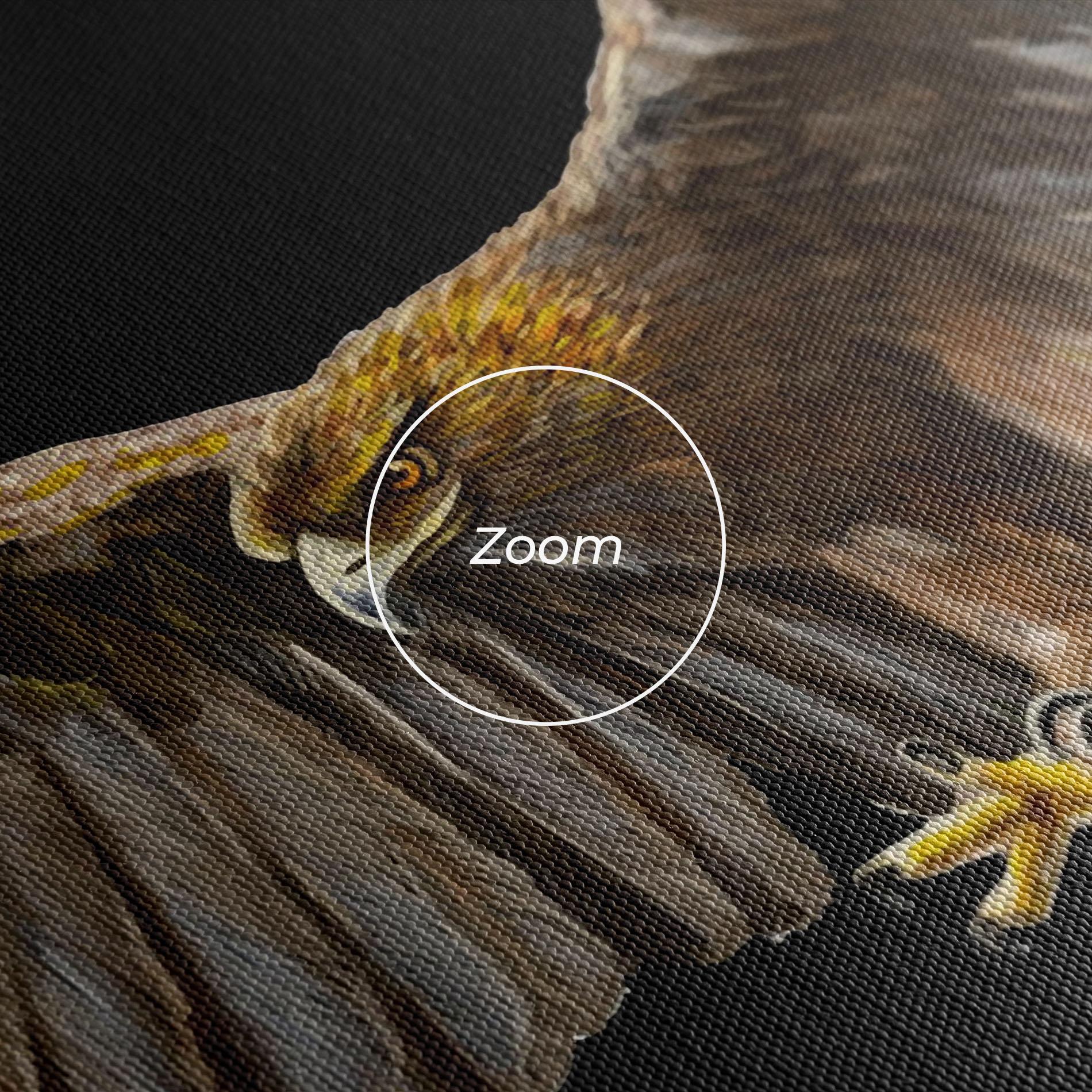 Vászonkép Eagle On Black mockup 3