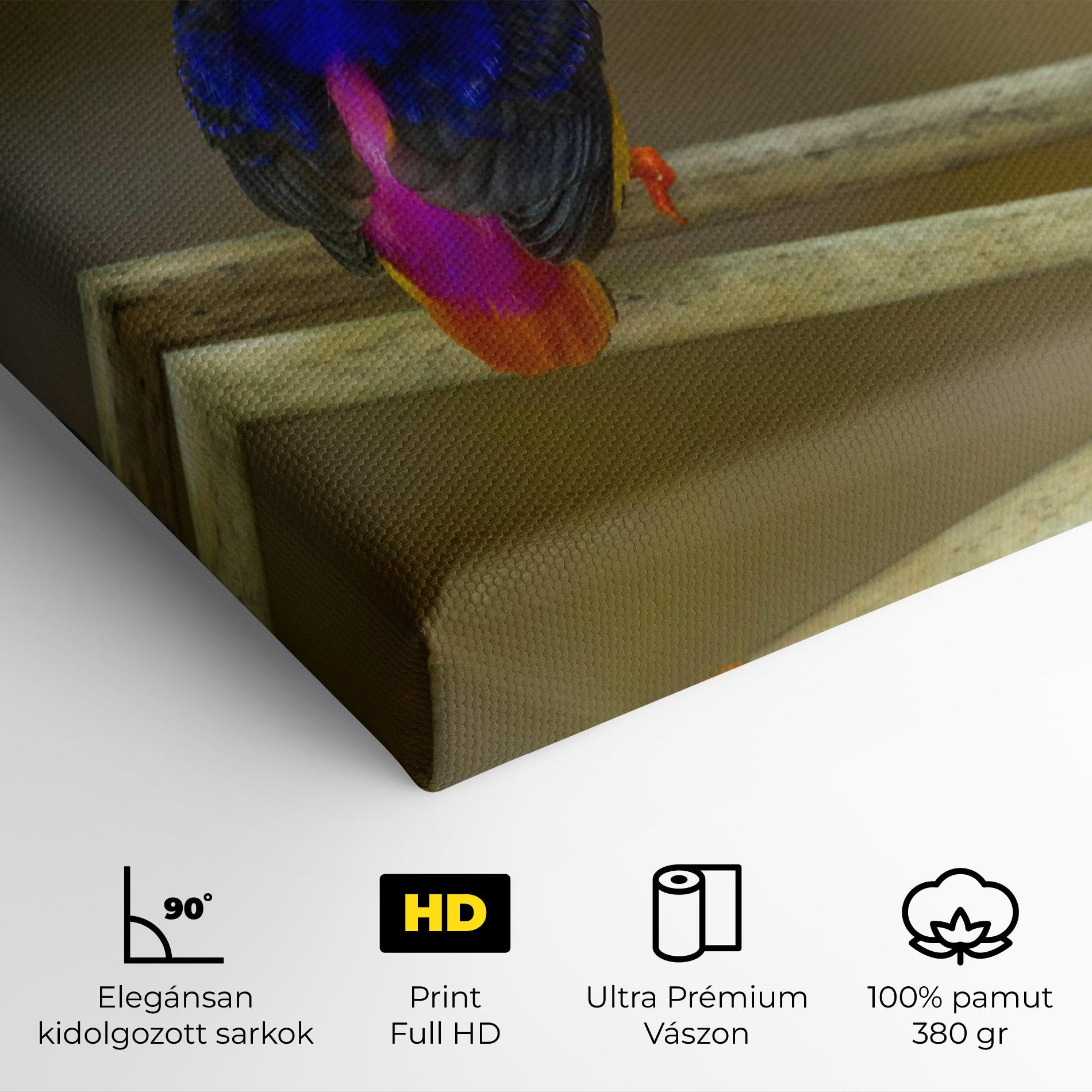 Vászonkép Colorful Bird mockup 4
