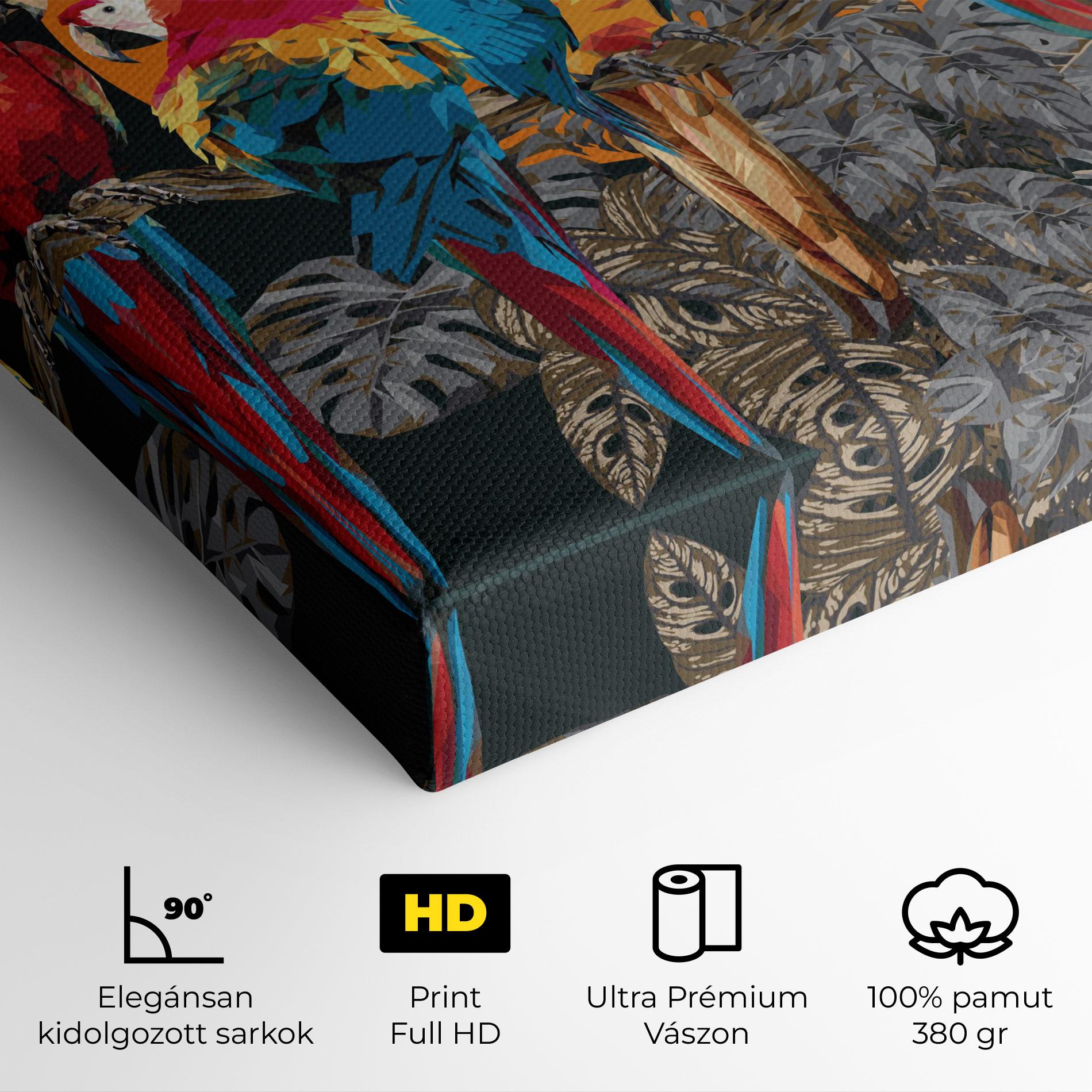 Vászonkép Family Parrot mockup 4