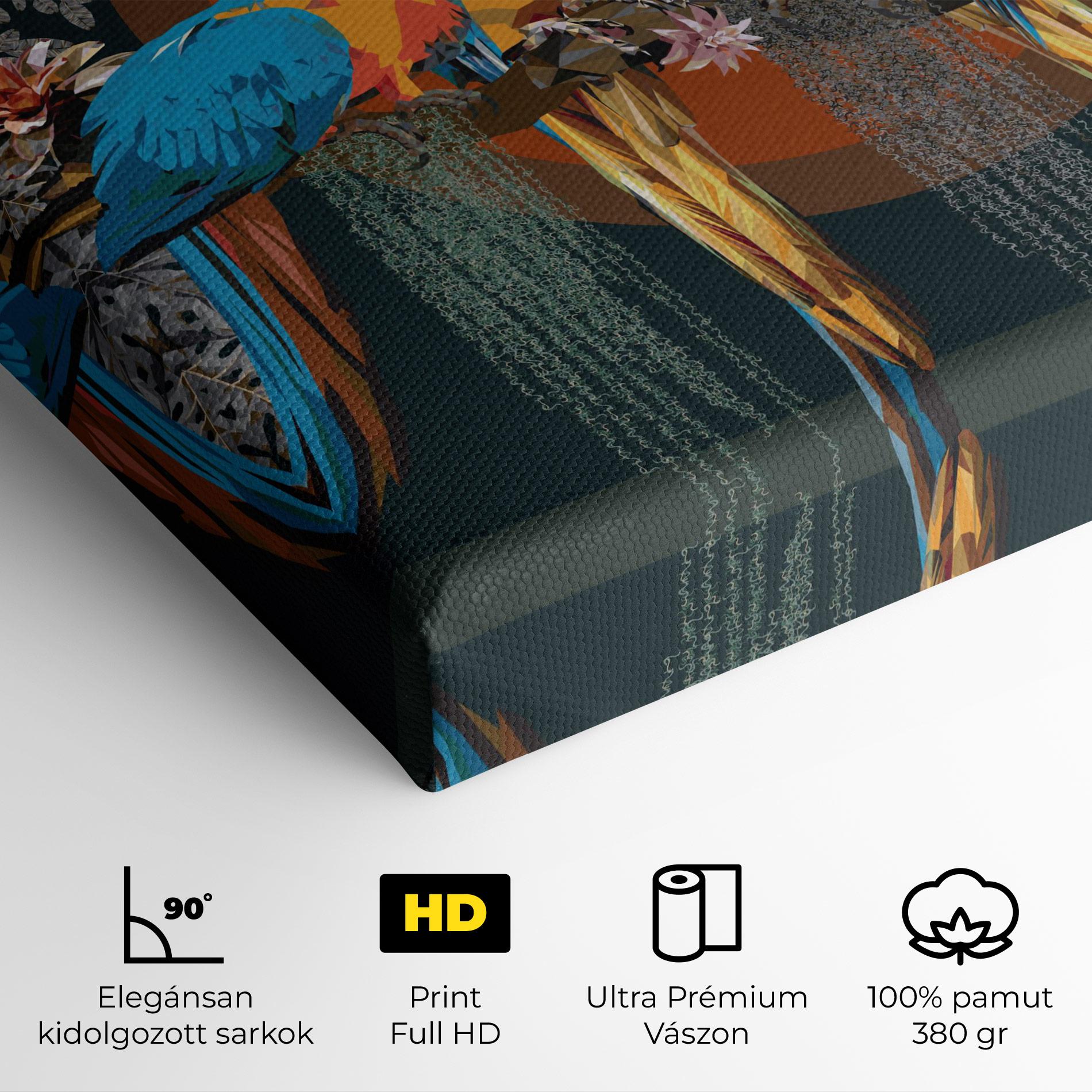 Vászonkép Parrot Couples mockup 4