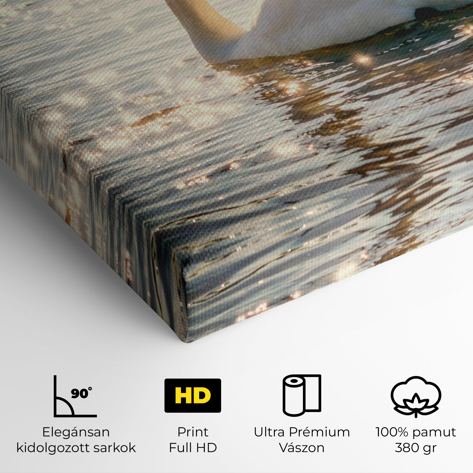 Vászonkép Swan On Lake mockup 4