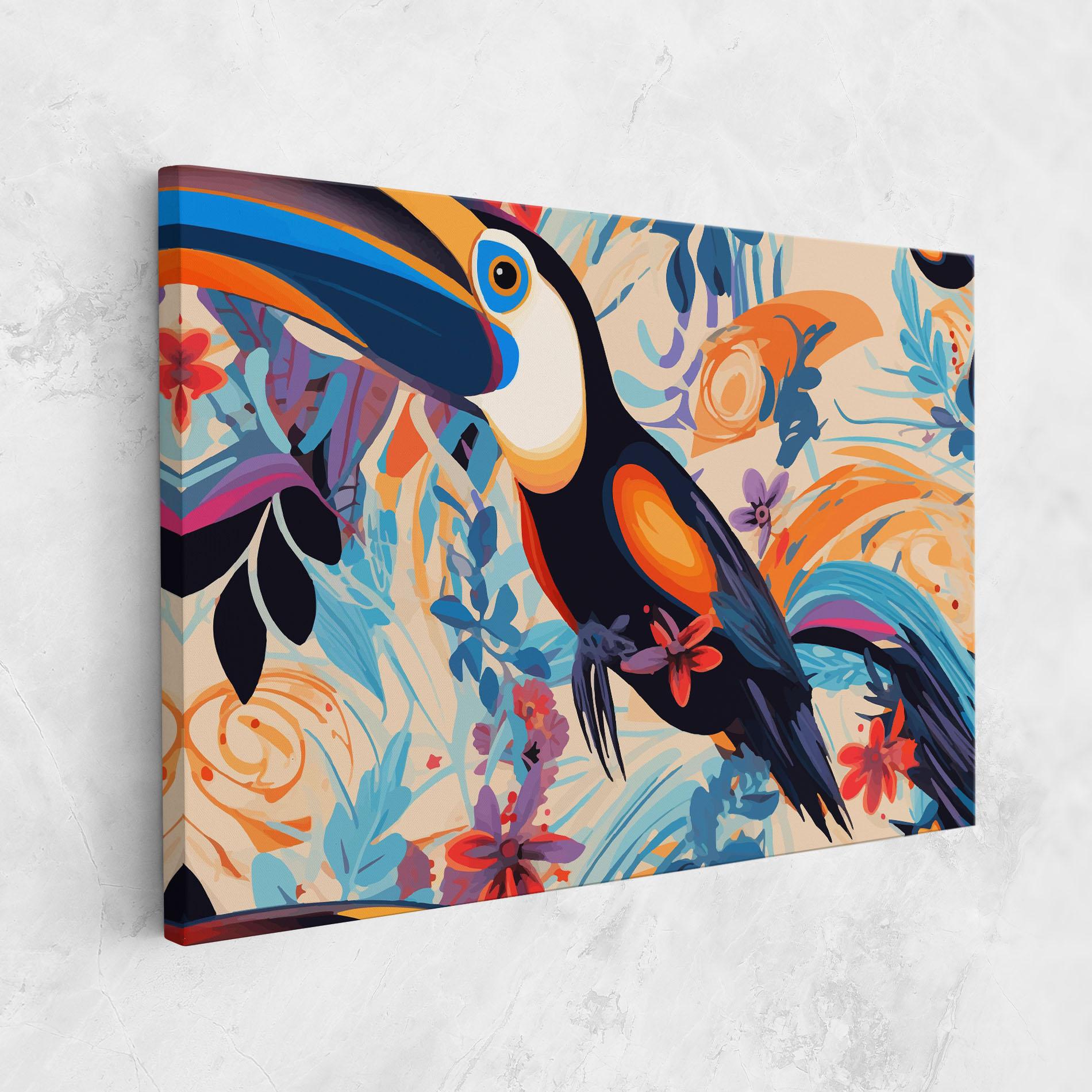 Vászonkép Colorful Toucan mockup 1