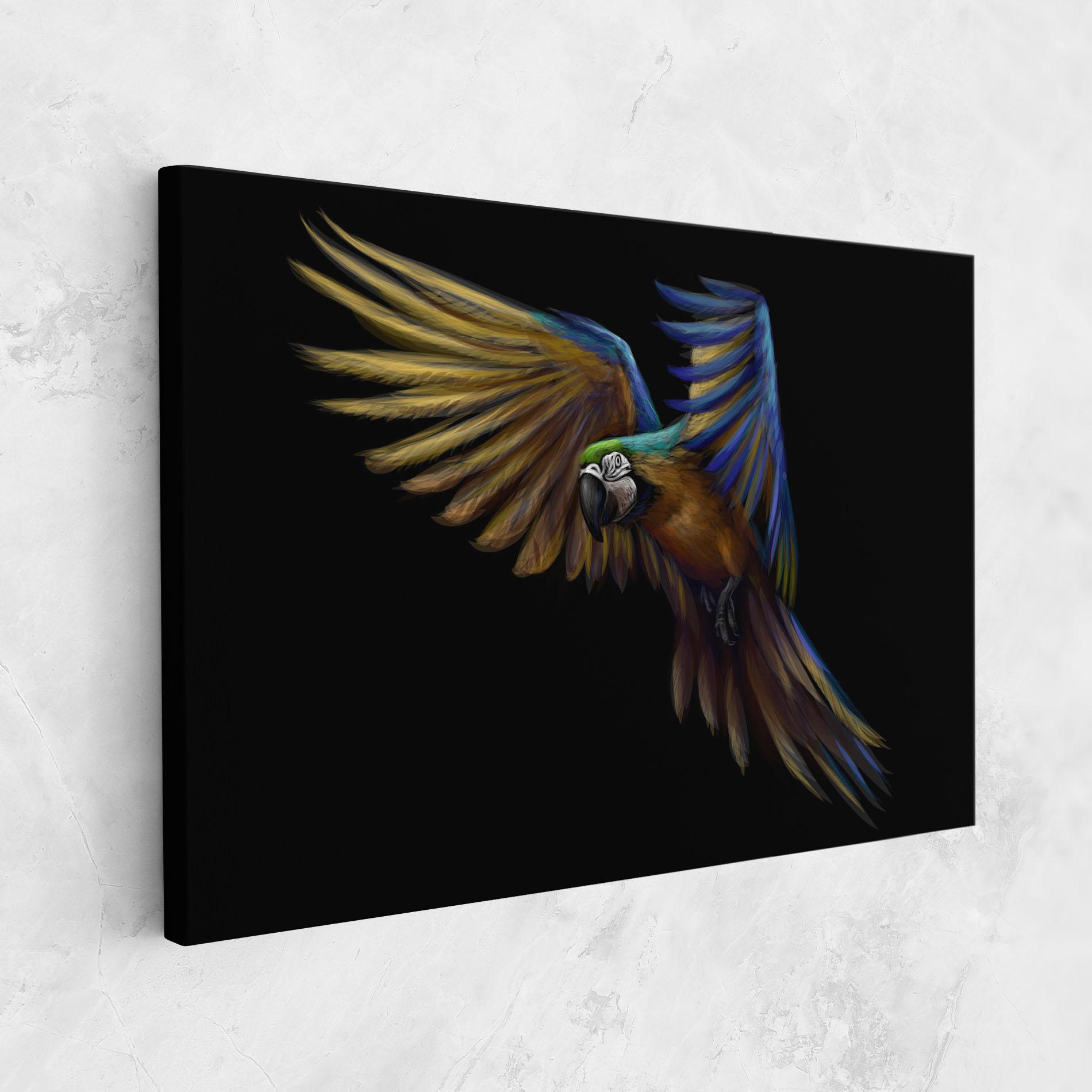 Vászonkép Parrot Flying mockup 1