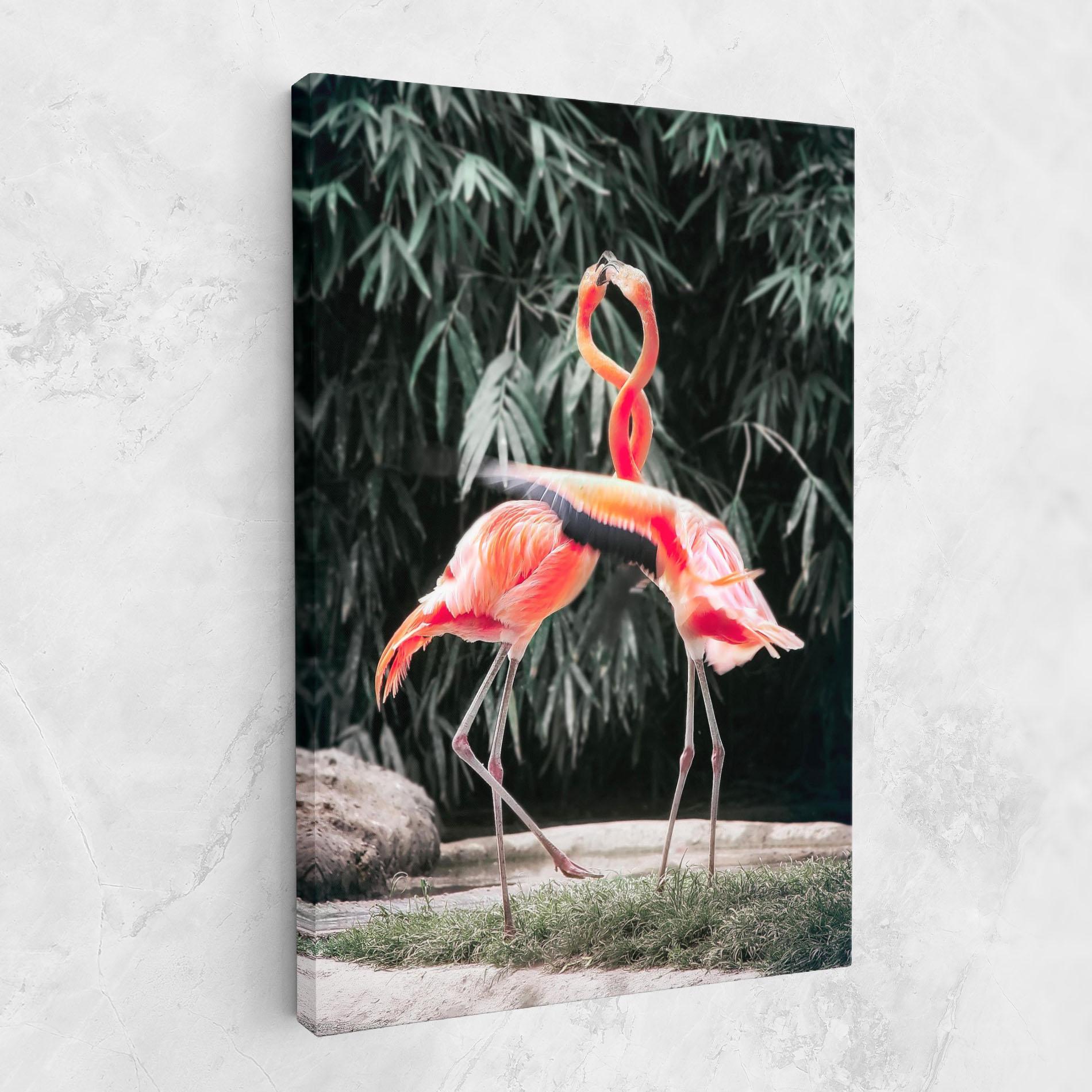 Vászonkép Flamingo Love mockup 1