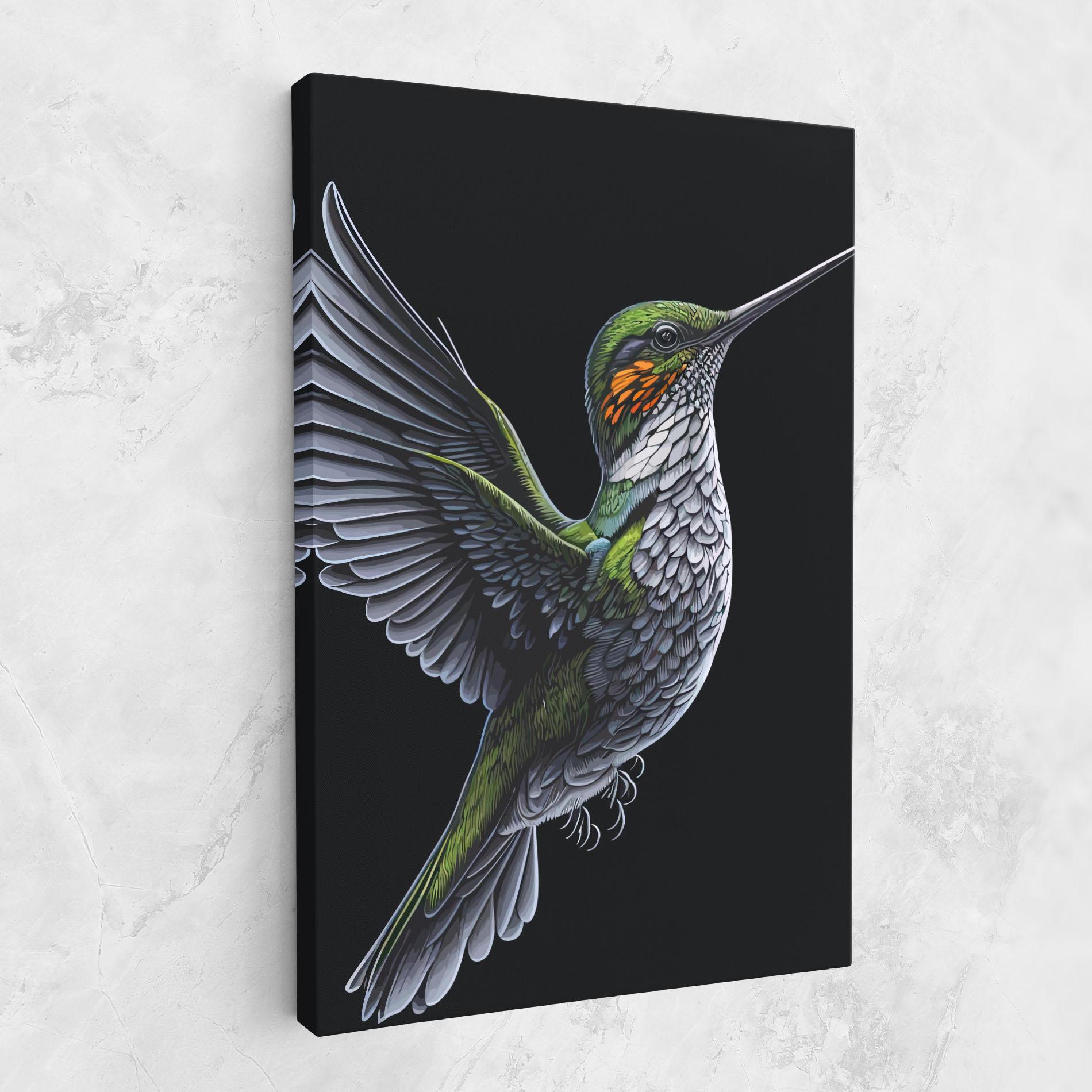 Vászonkép Hummingbird mockup 1