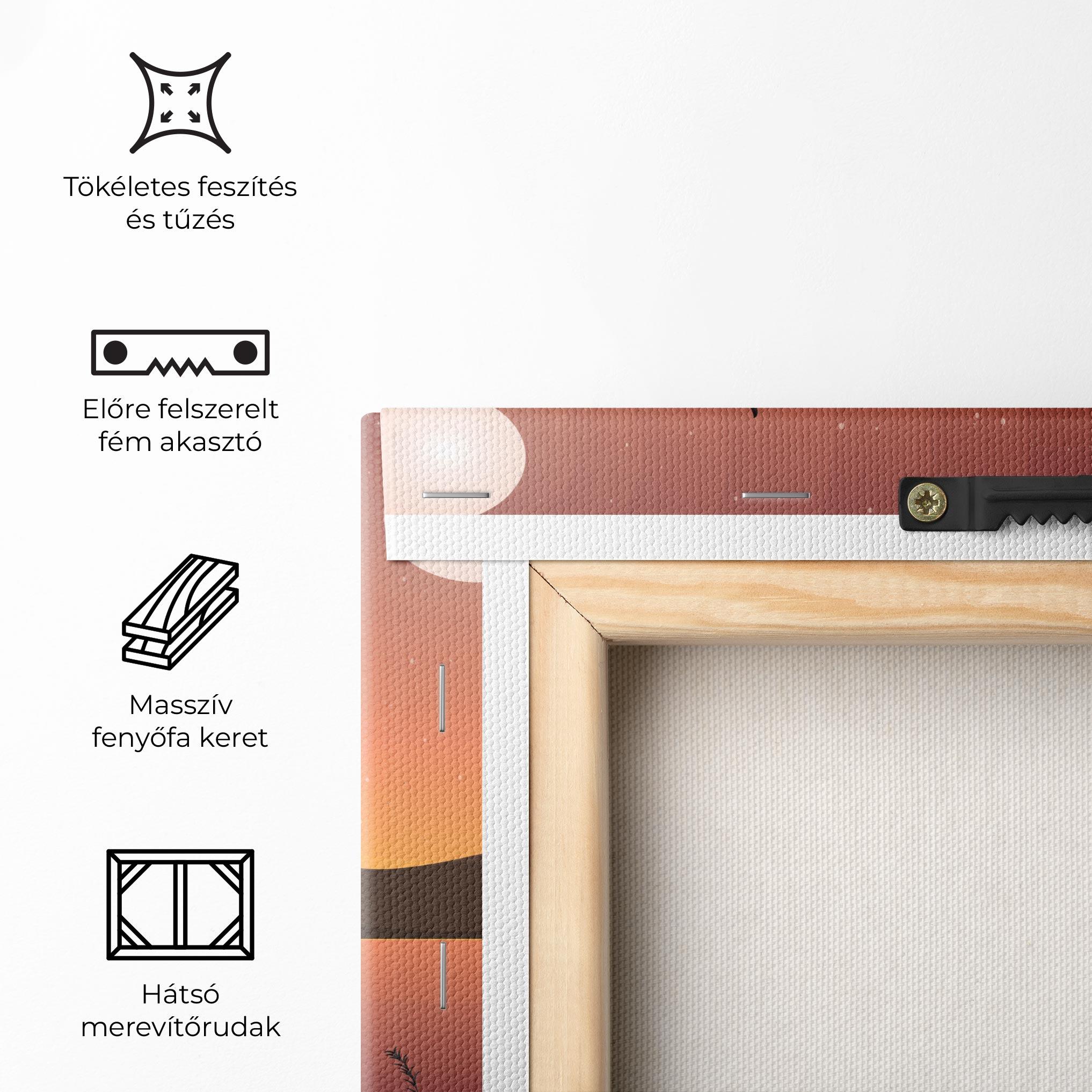 Vászonkép Birds Fishing mockup 5