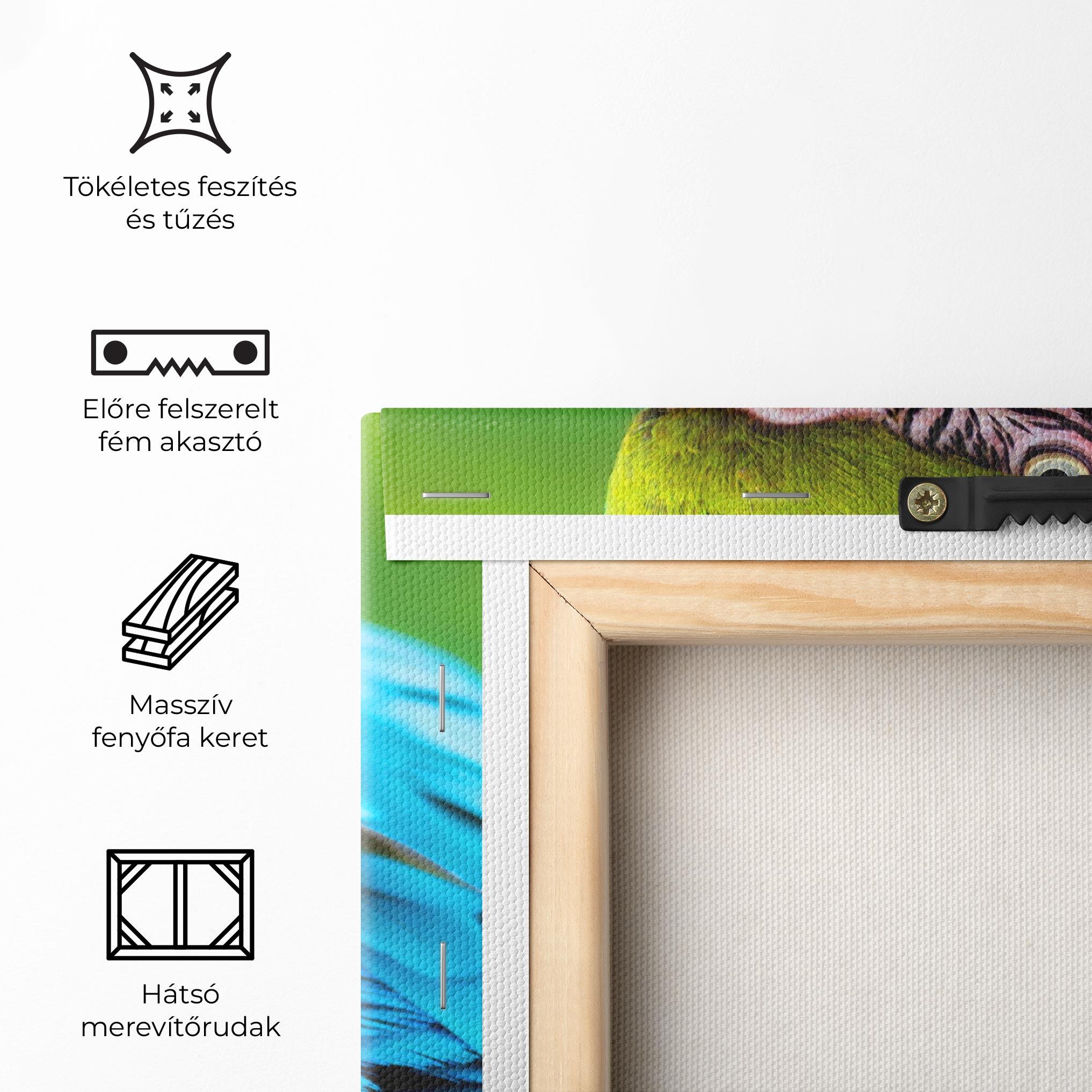 Vászonkép Blue Parrot mockup 5