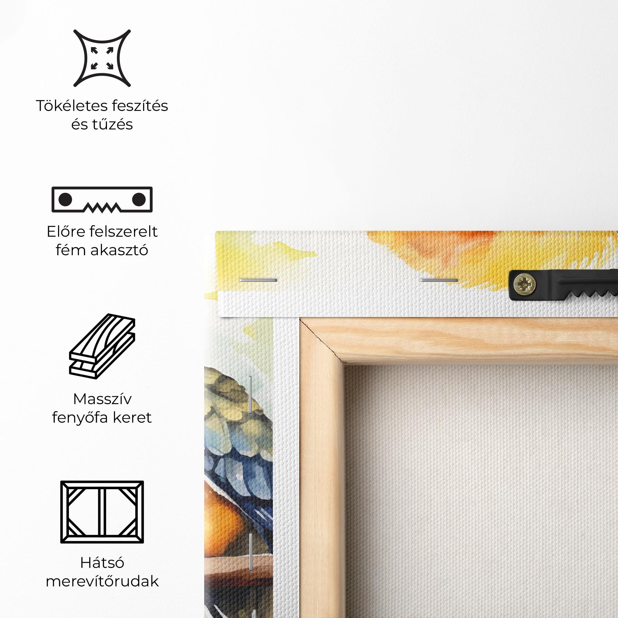 Vászonkép Cute Baby Parrot mockup 5