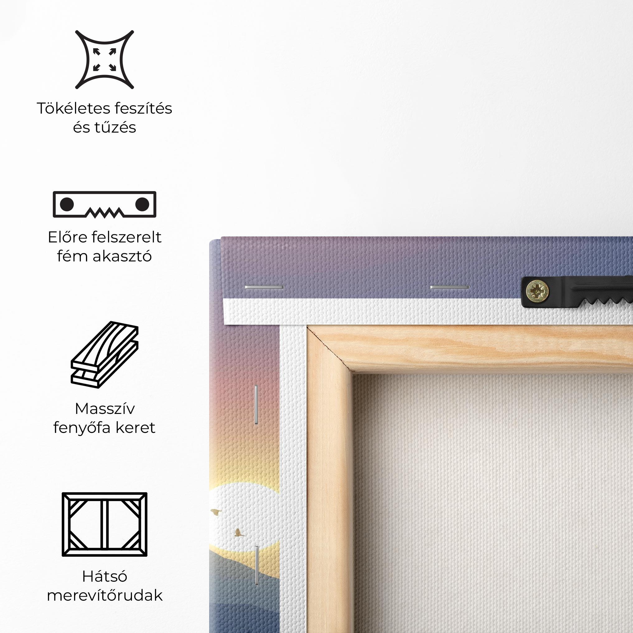 Vászonkép Sunset Birds View mockup 5