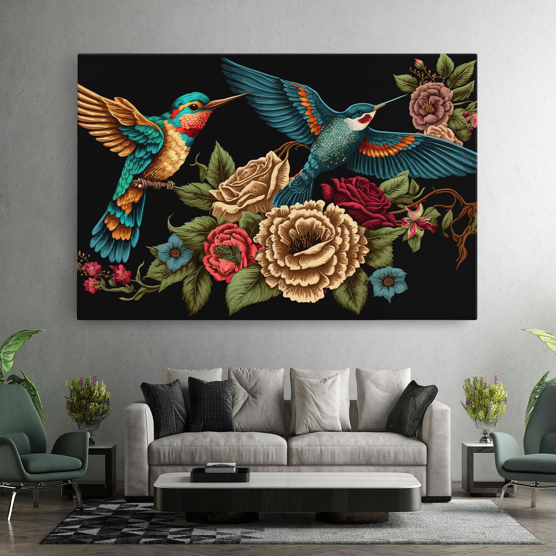 Vászonkép Blue Birds mockup 7