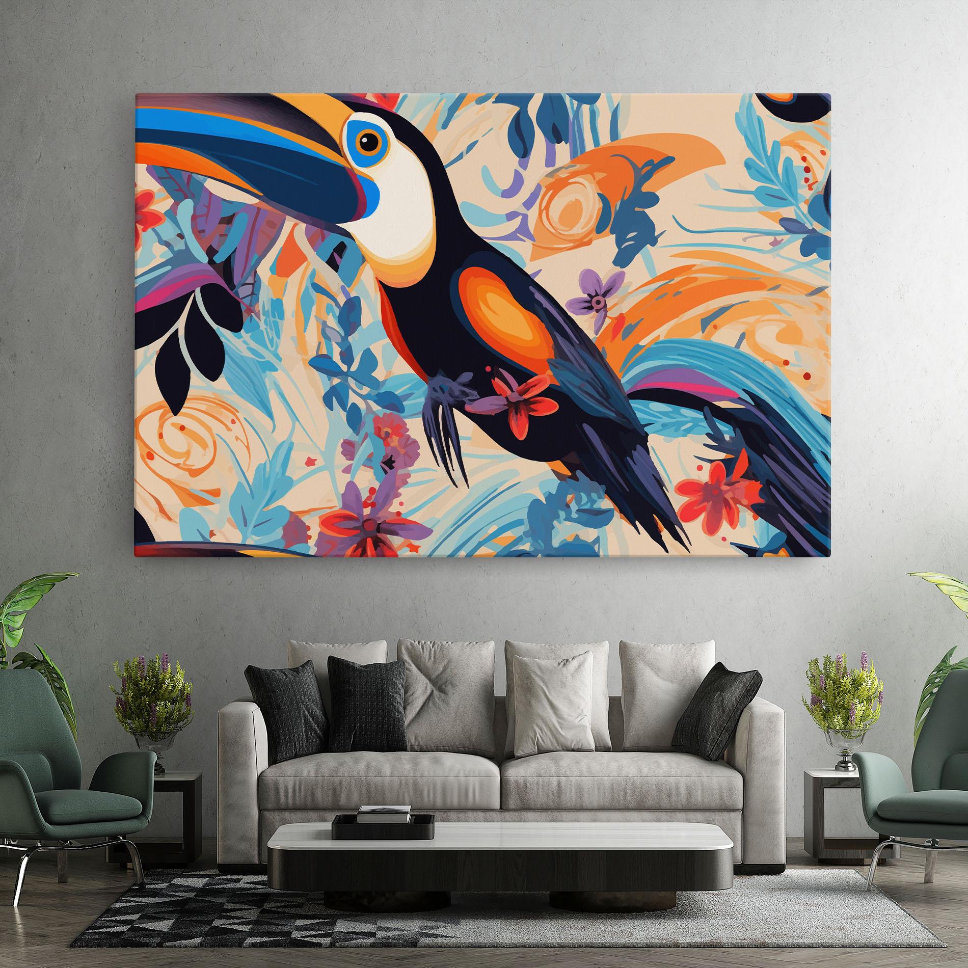 Vászonkép Colorful Toucan mockup 7