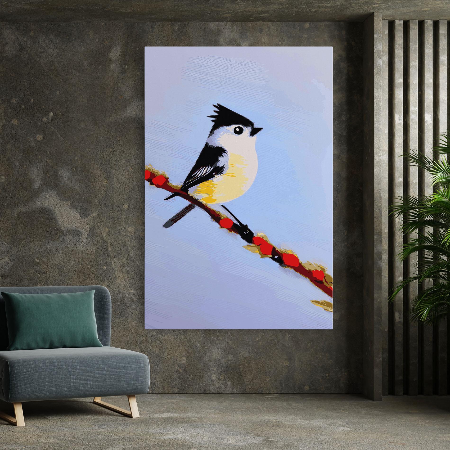 Vászonkép Bird Painting mockup 7