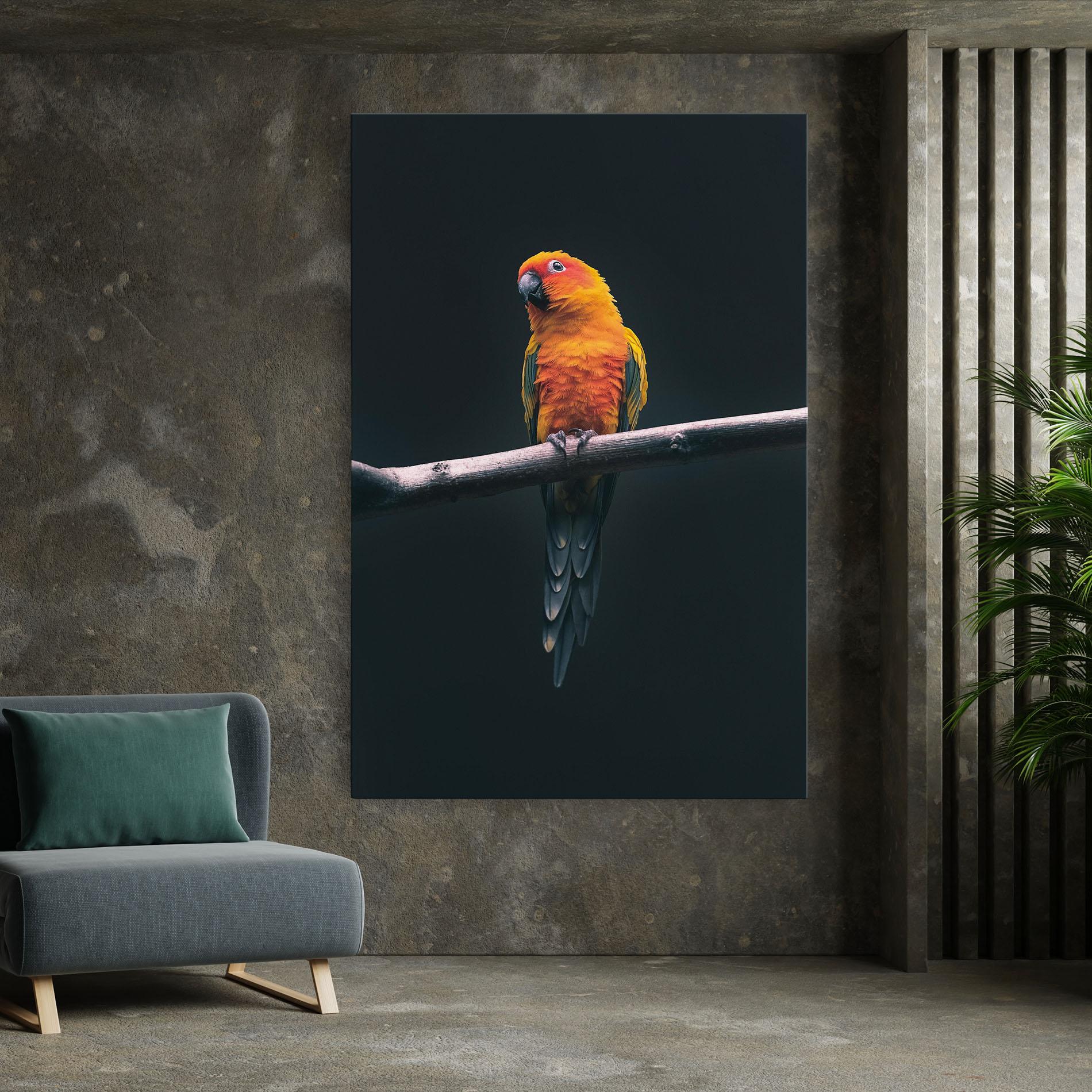 Vászonkép Fire Parrot mockup 7