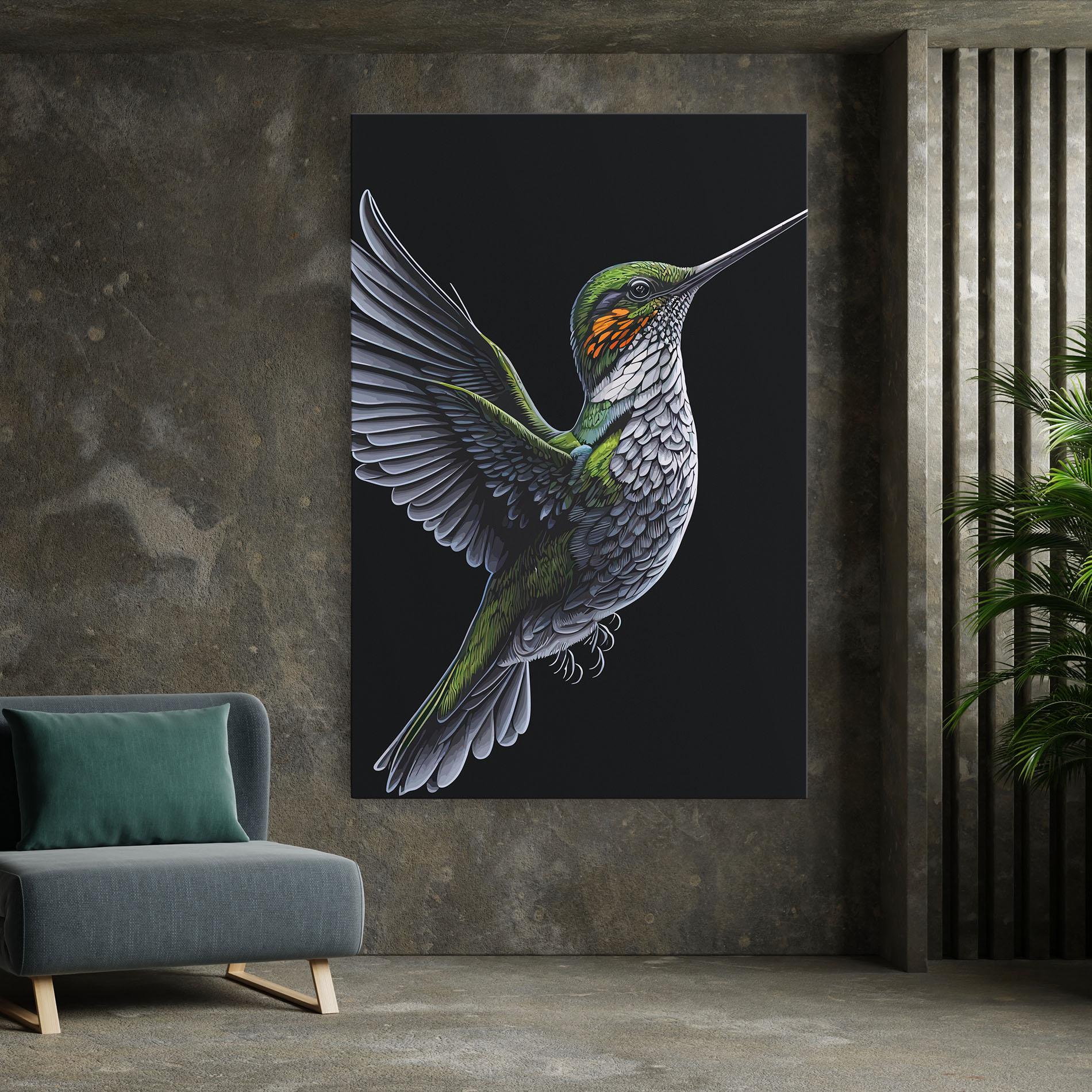 Vászonkép Hummingbird mockup 7