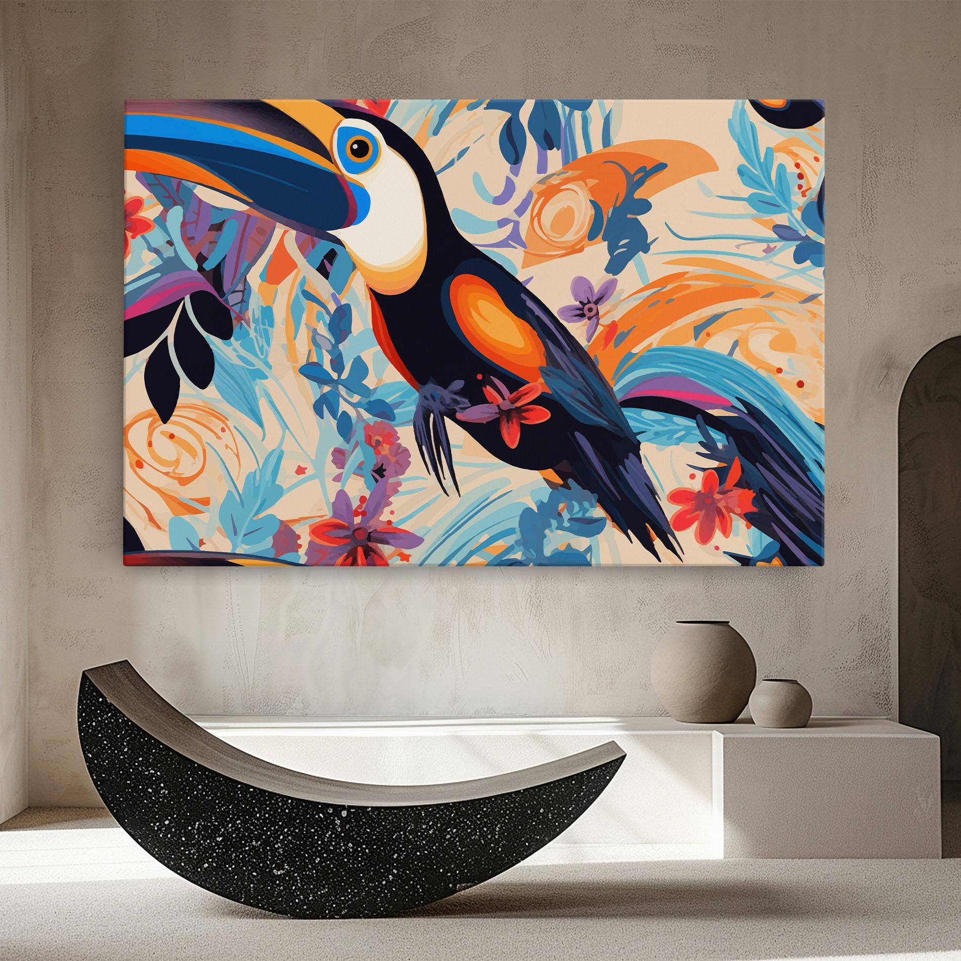 Vászonkép Colorful Toucan mockup 8
