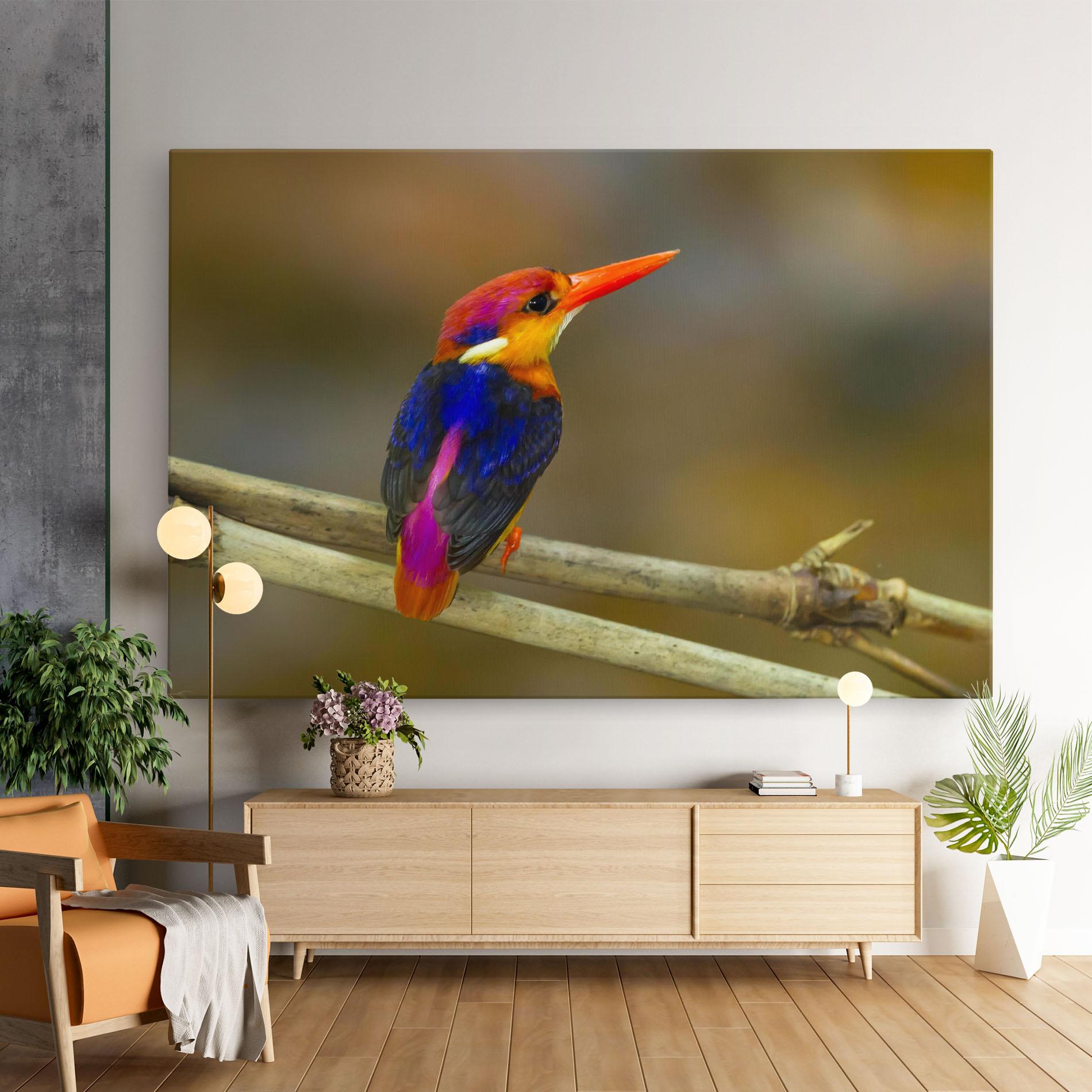 Vászonkép Colorful Bird mockup 9