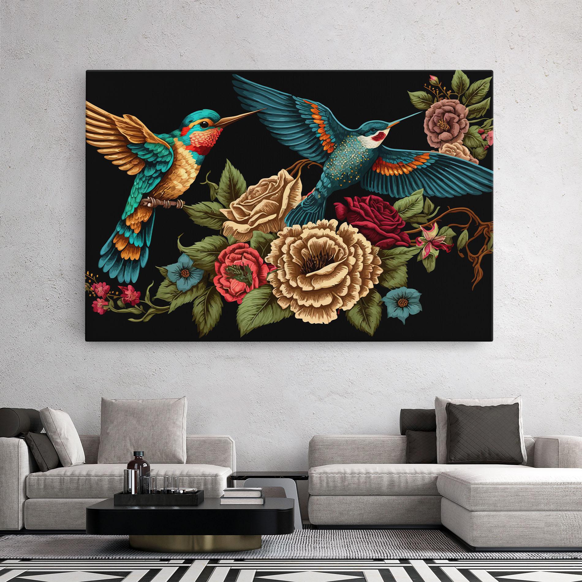 Vászonkép Blue Birds mockup 2