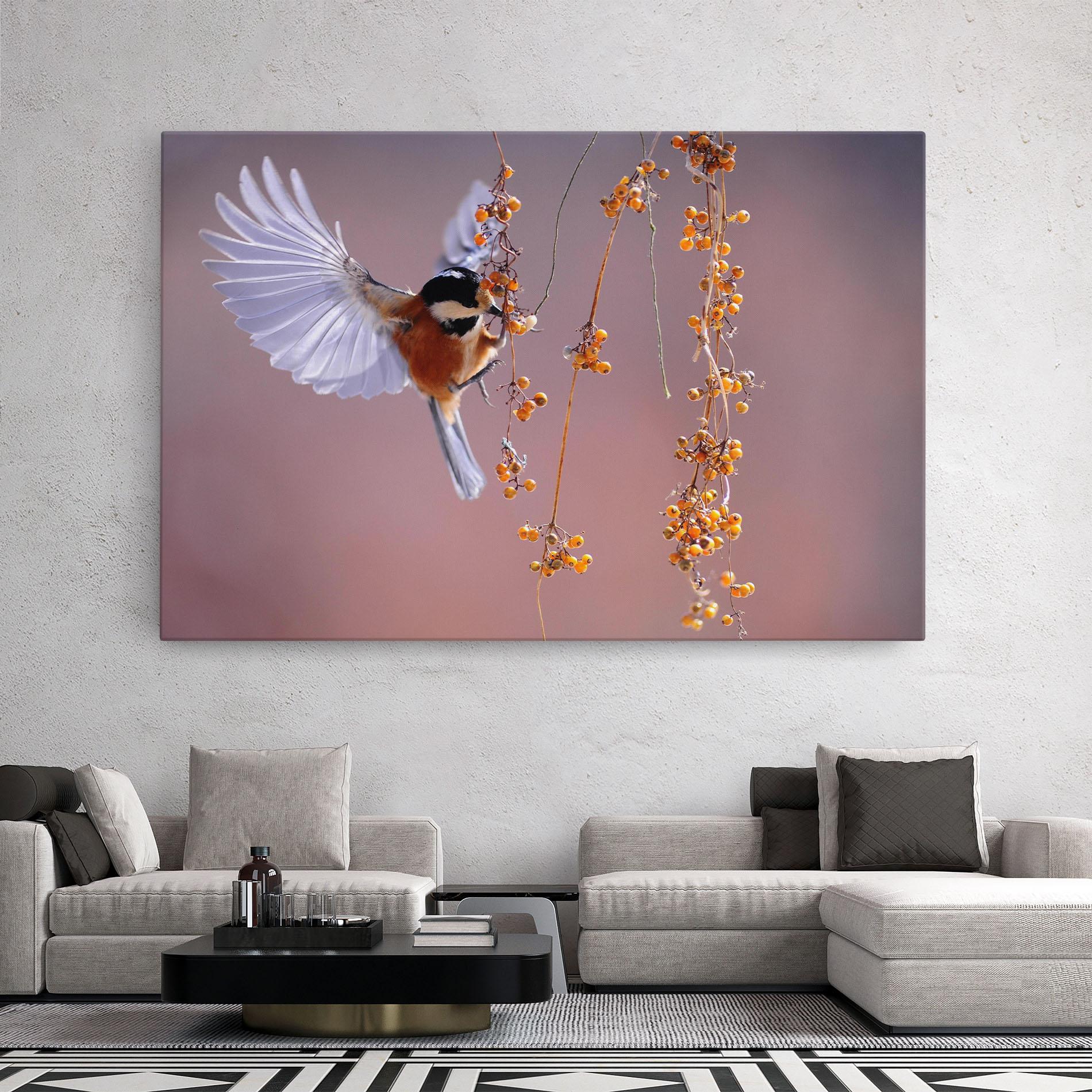 Vászonkép Woodpecker mockup 2