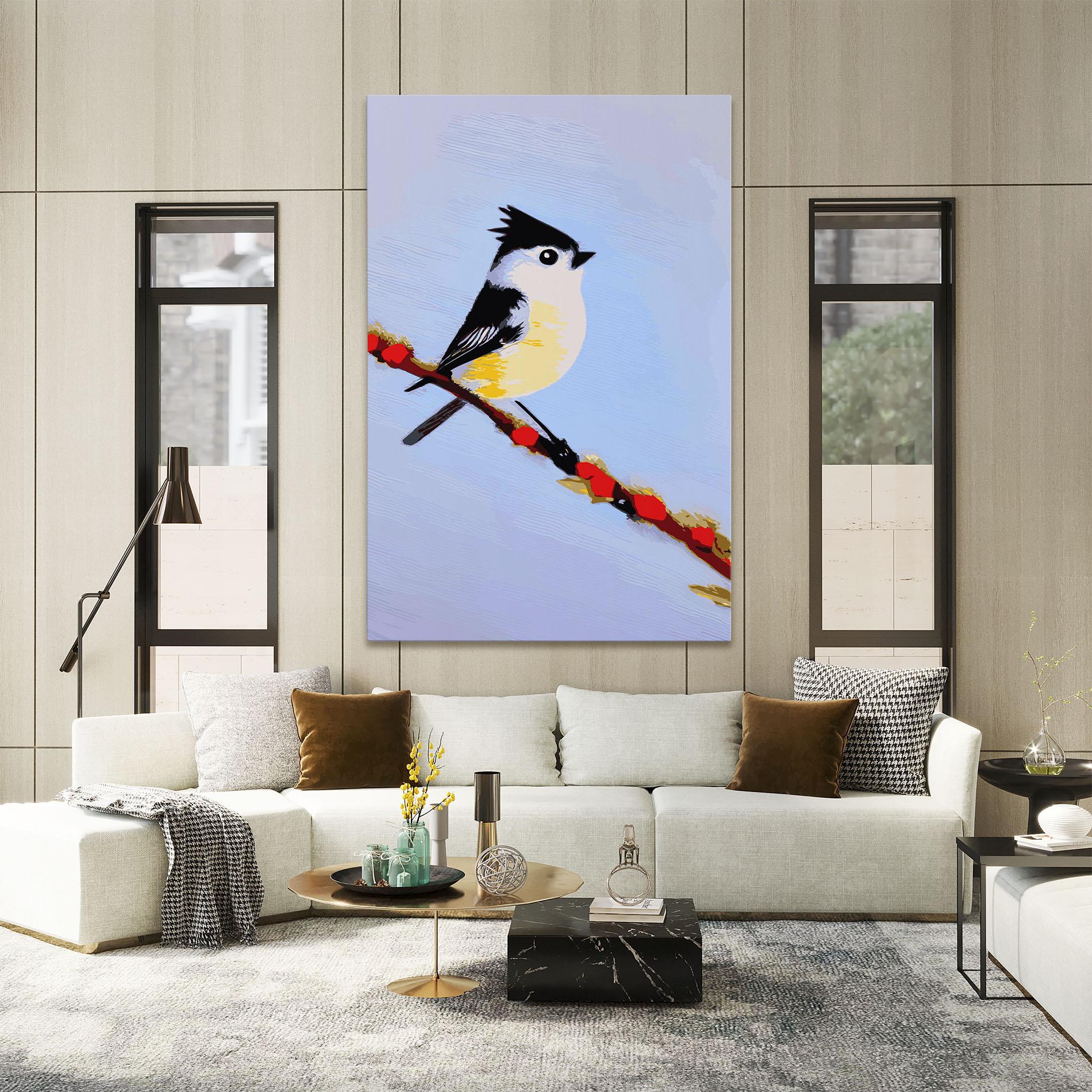 Vászonkép Bird Painting mockup 2