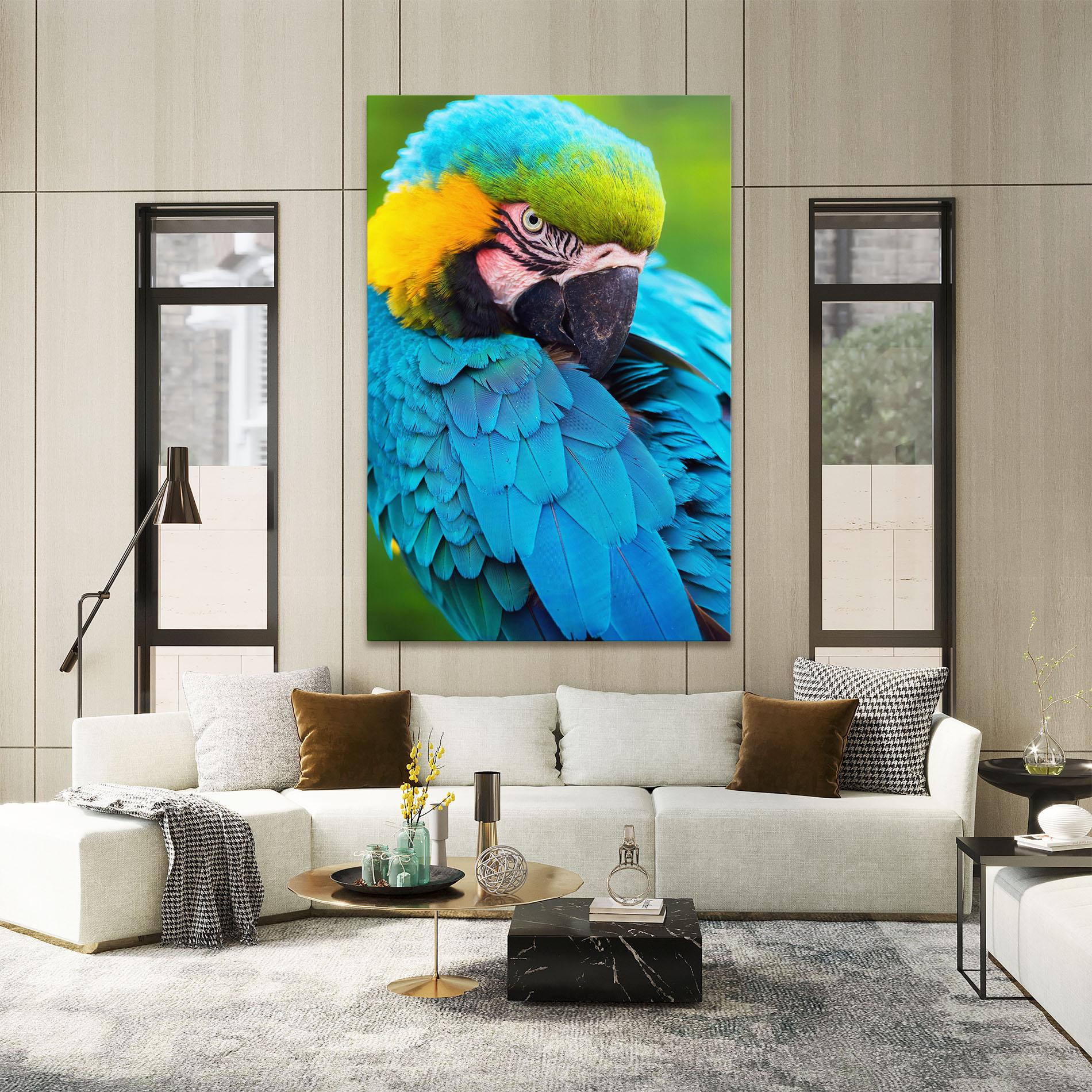 Vászonkép Blue Parrot mockup 2