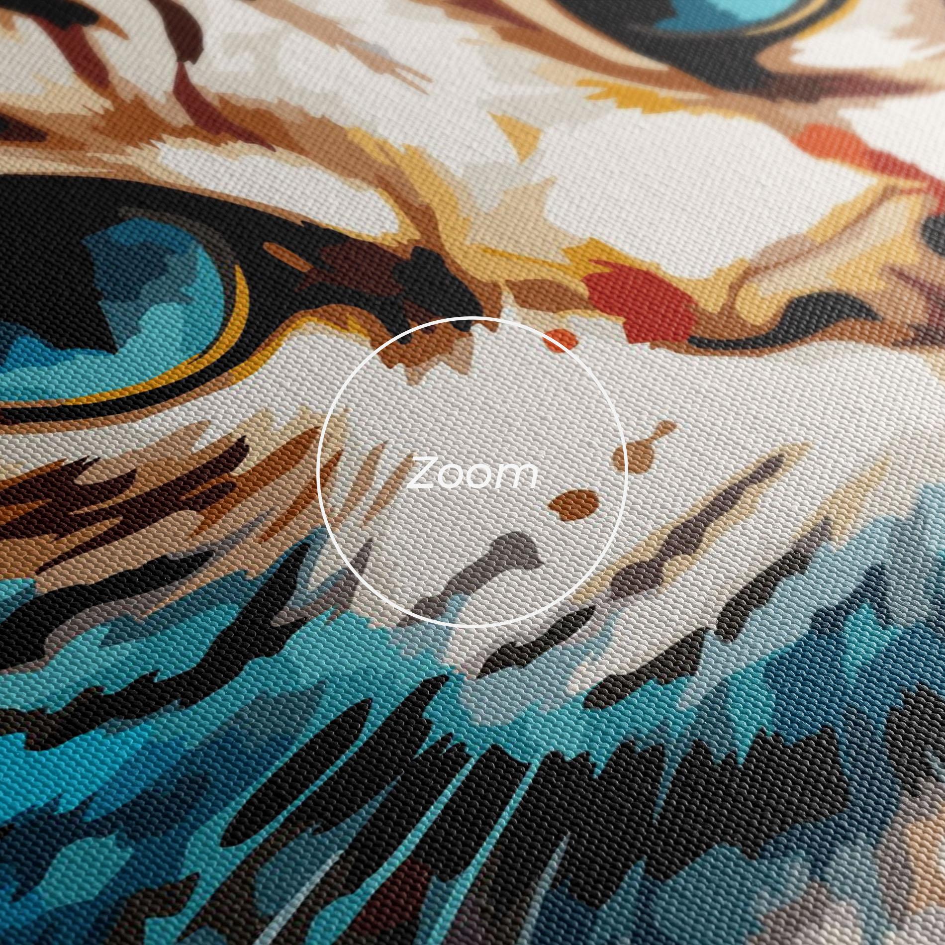 Vászonkép Blue Eyes Cat mockup 3