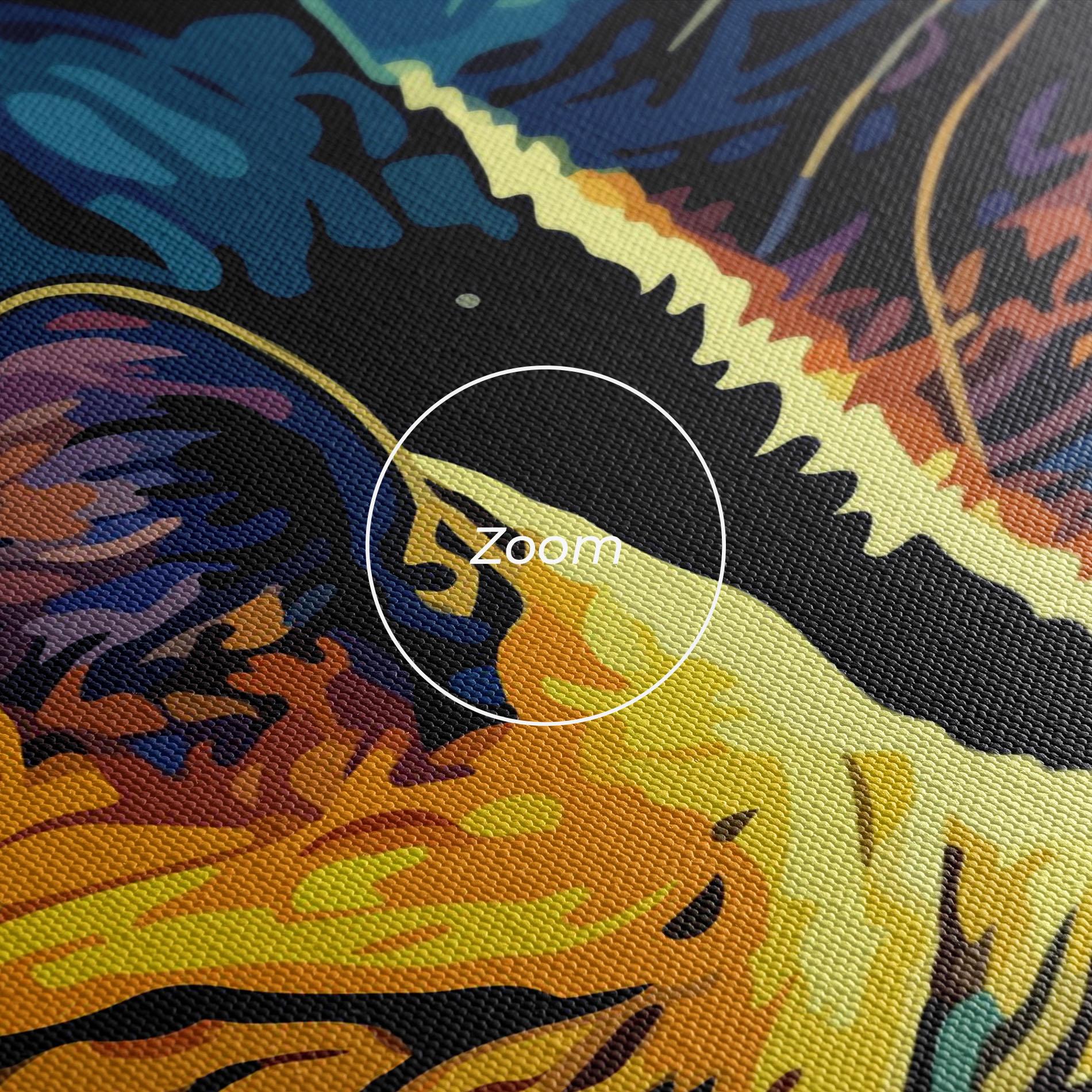 Vászonkép Cat Painting mockup 3