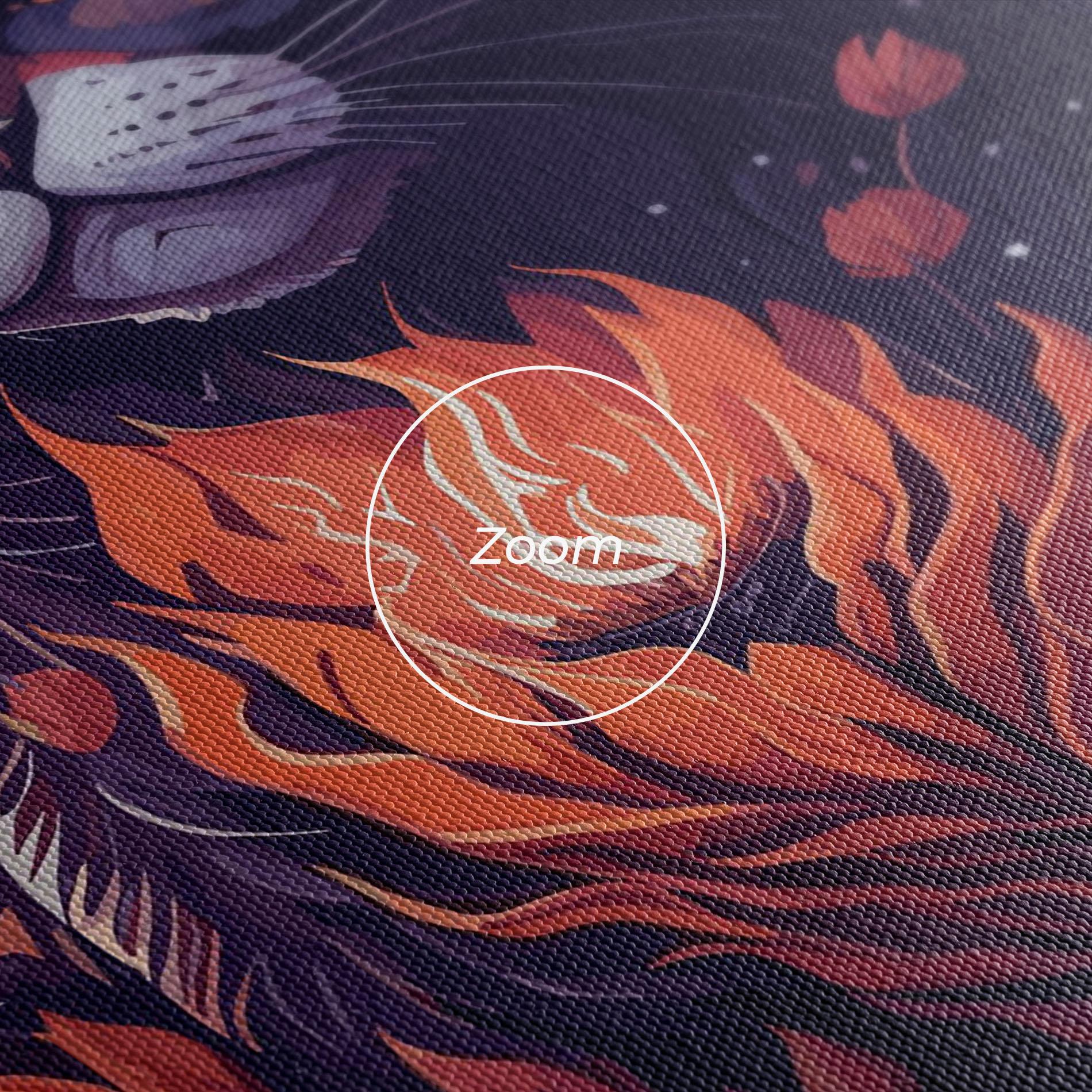 Vászonkép Fire Cat mockup 3