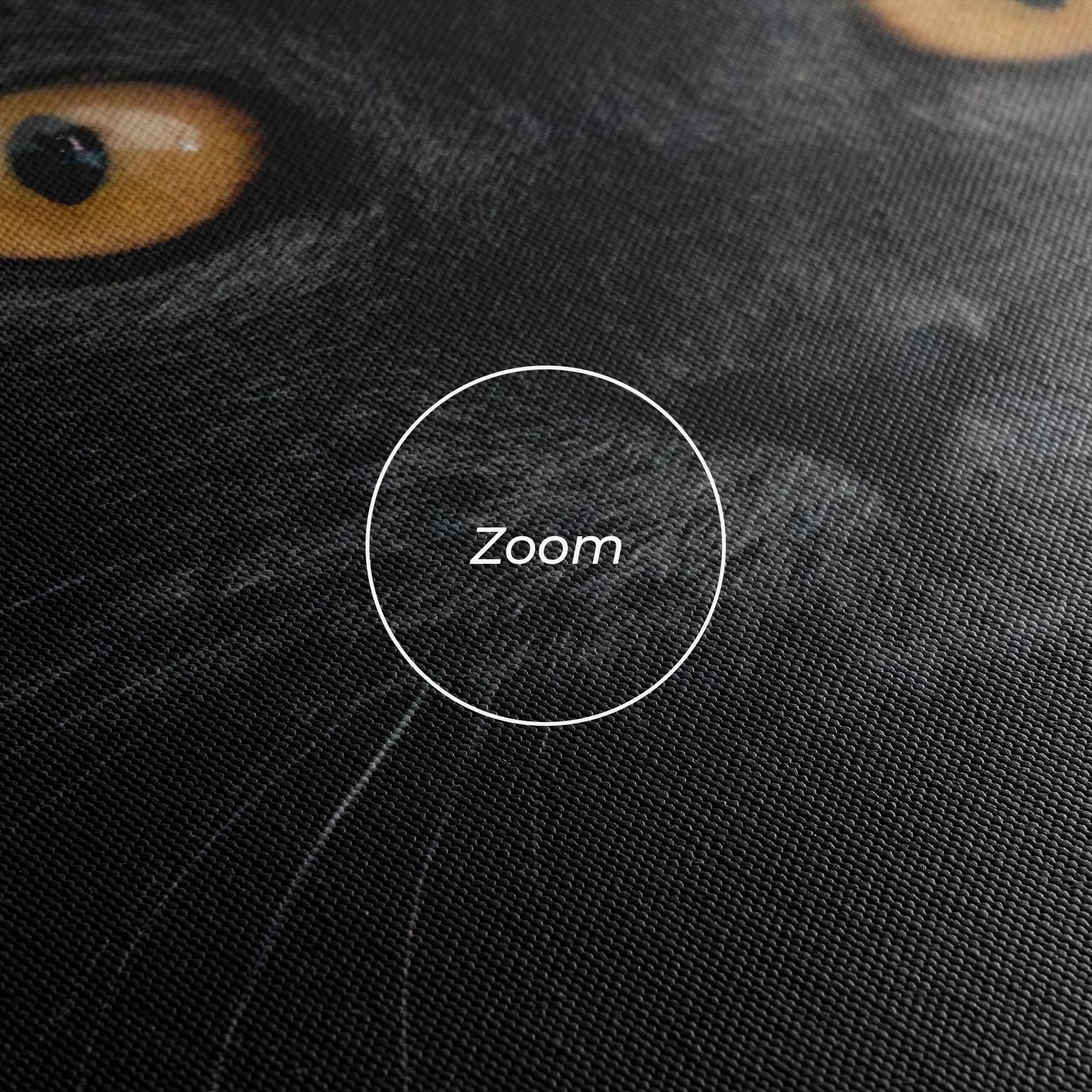 Vászonkép Grey Cat With Orange Eyes mockup 3