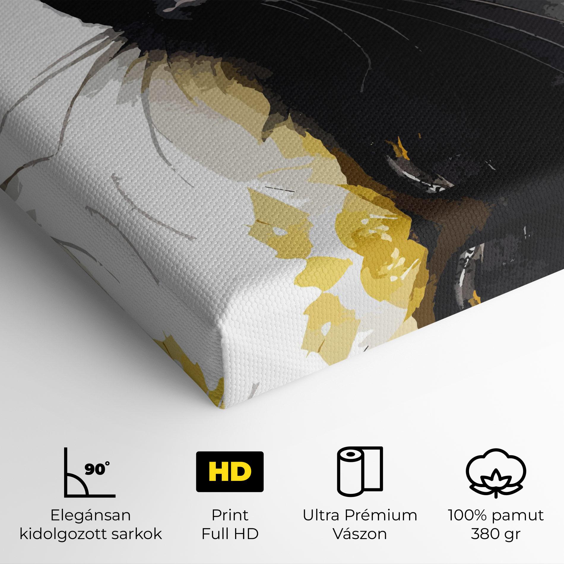 Vászonkép Beautiful Black Cat mockup 4