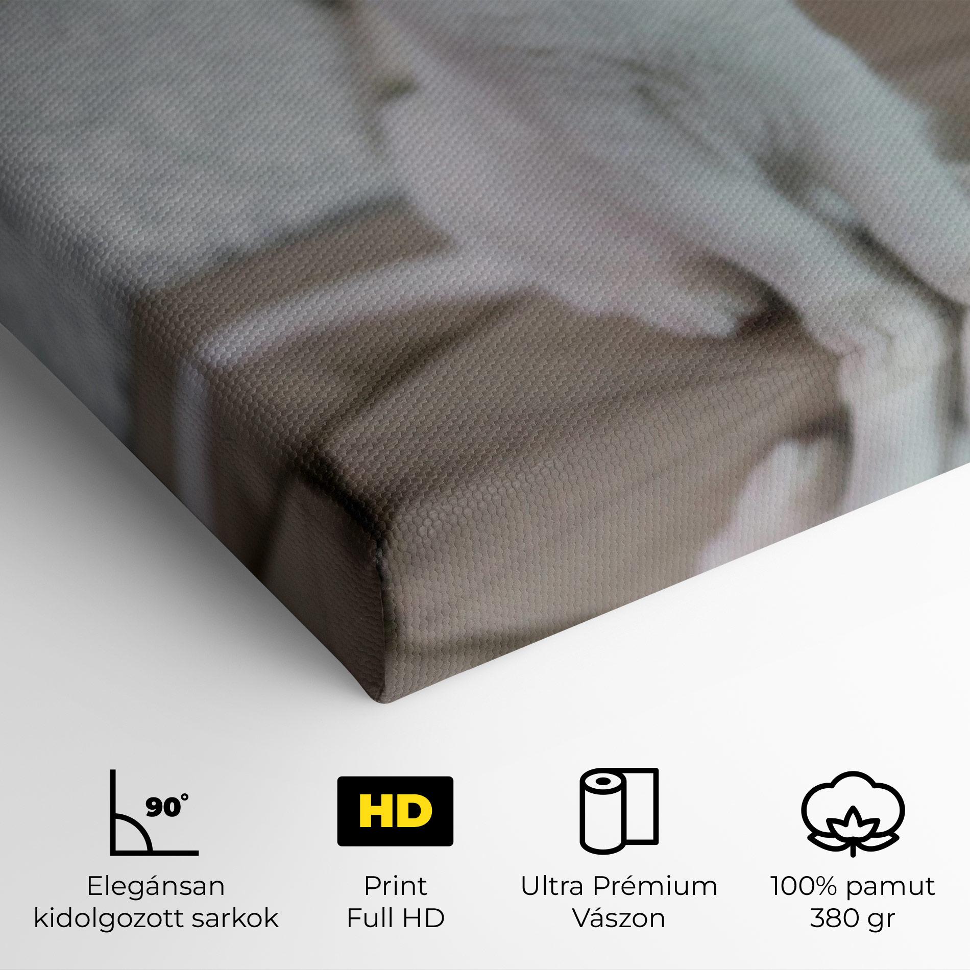 Vászonkép Beautiful White Cat mockup 4