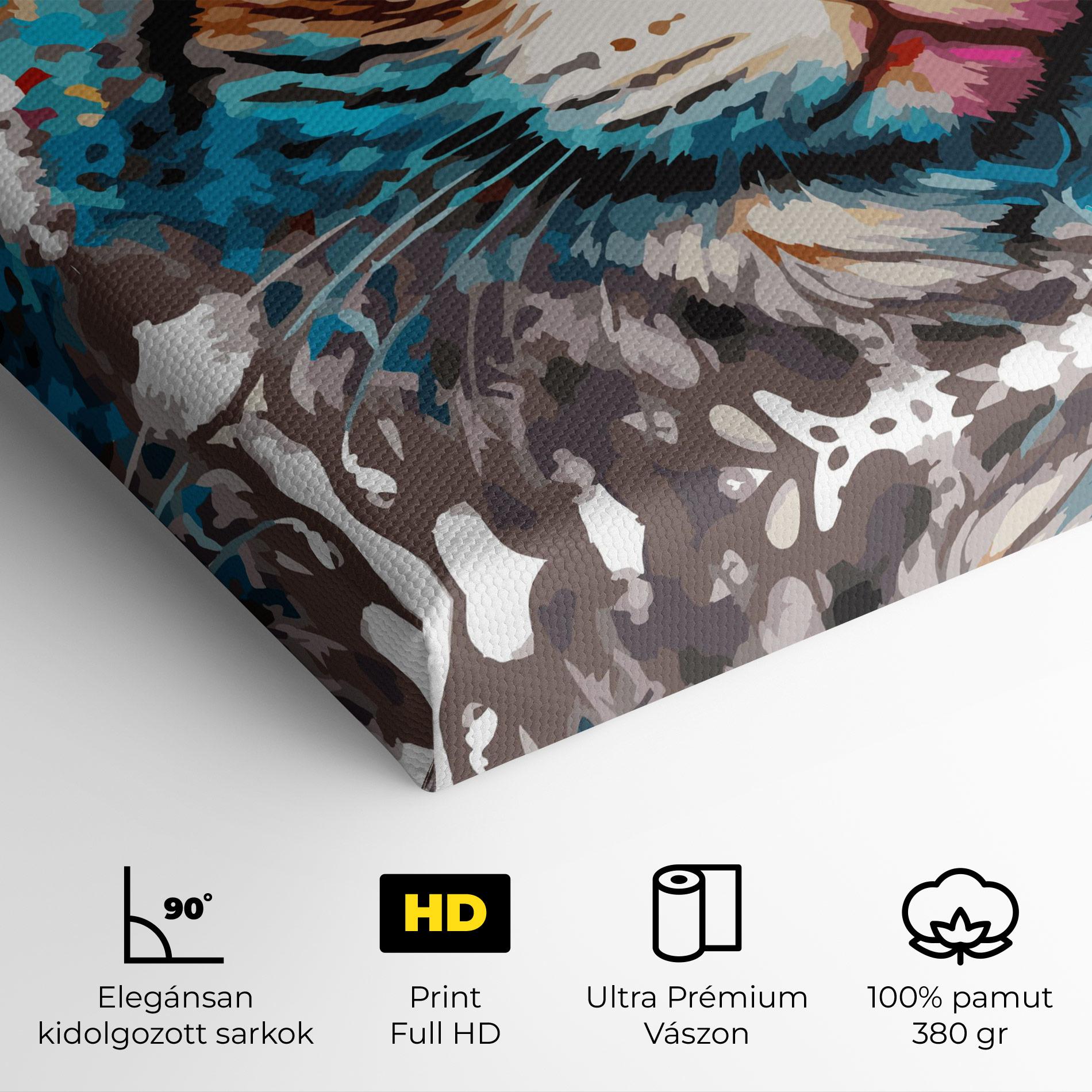 Vászonkép Blue Eyes Cat mockup 4
