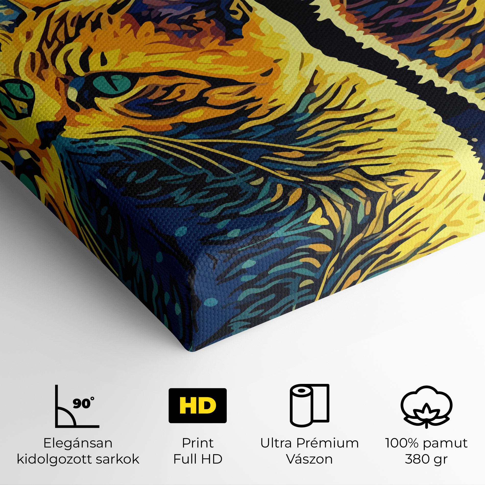 Vászonkép Cat Painting mockup 4