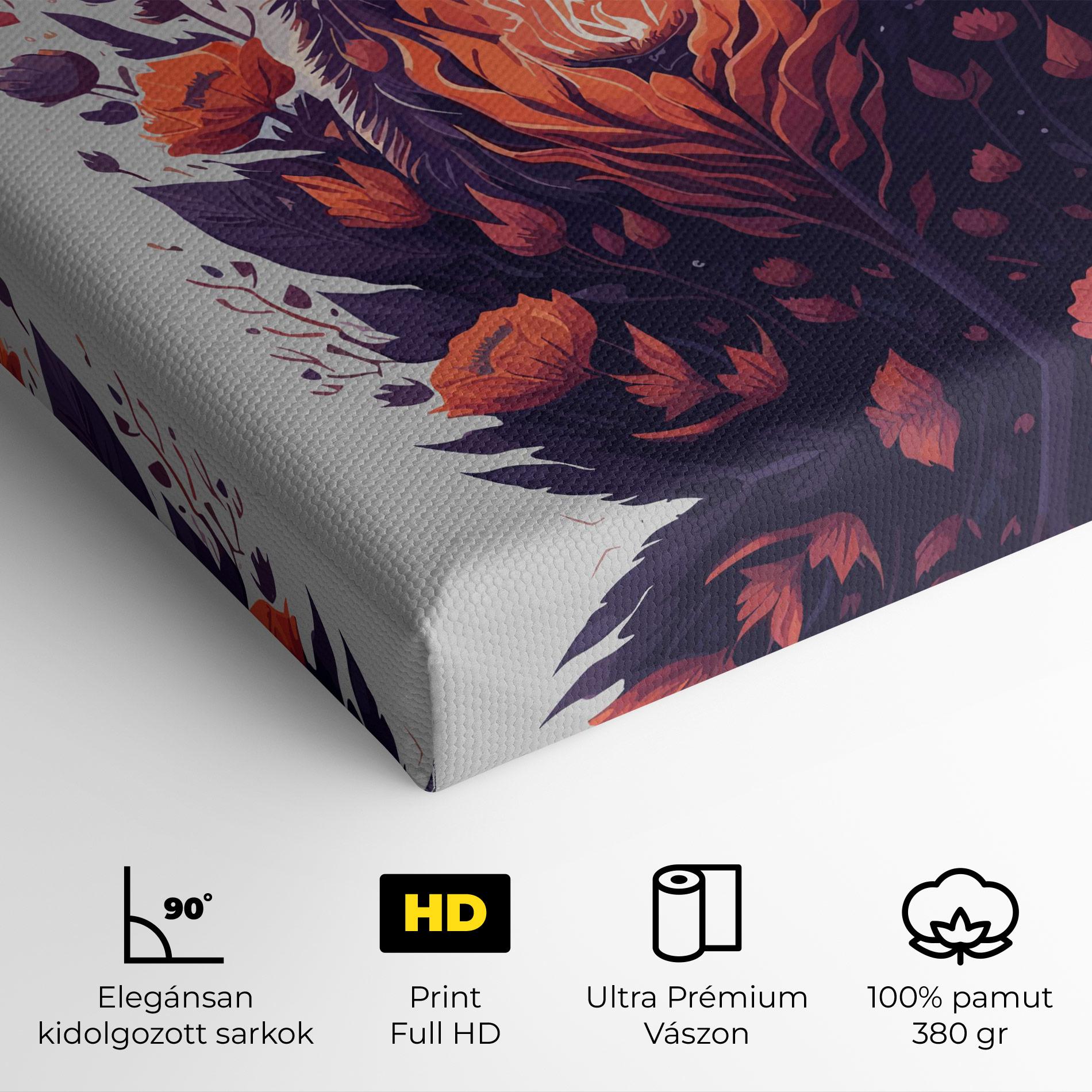 Vászonkép Fire Cat mockup 4