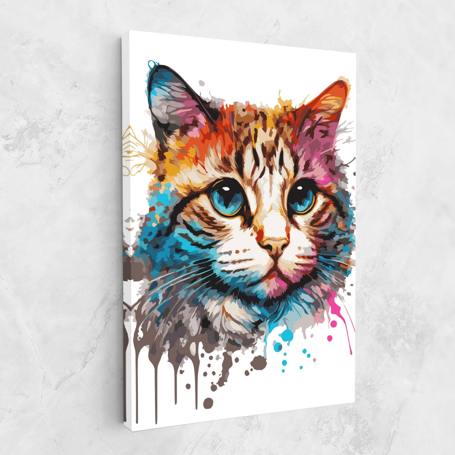 Vászonkép Blue Eyes Cat mockup 1