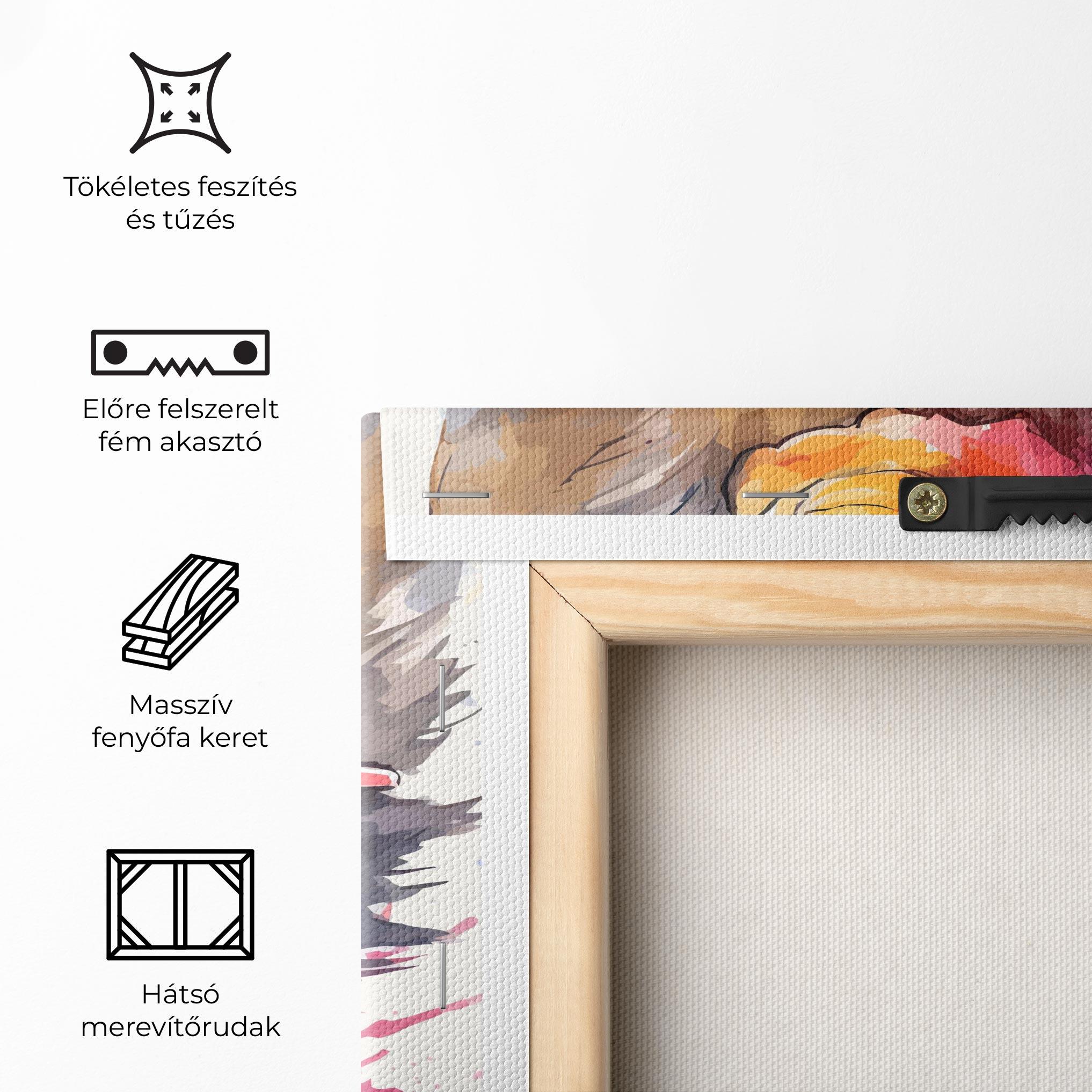 Vászonkép Adorable Grey Cat mockup 5