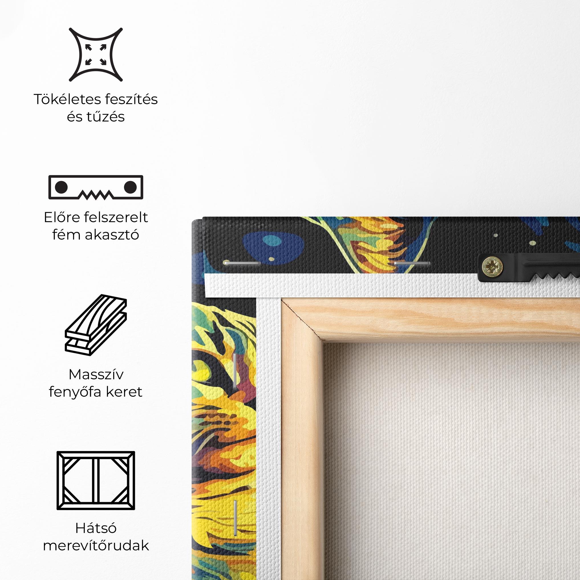 Vászonkép Cat Painting mockup 5