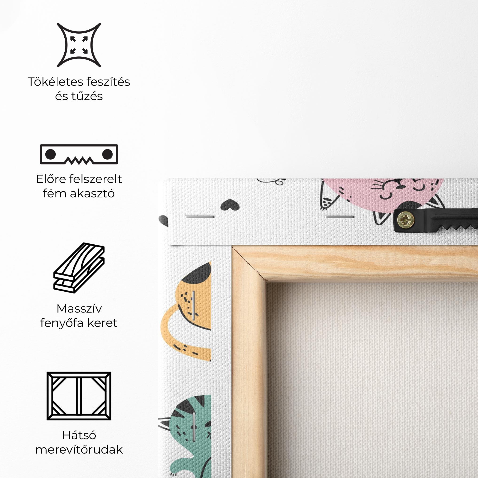 Vászonkép Doodle Cat mockup 5