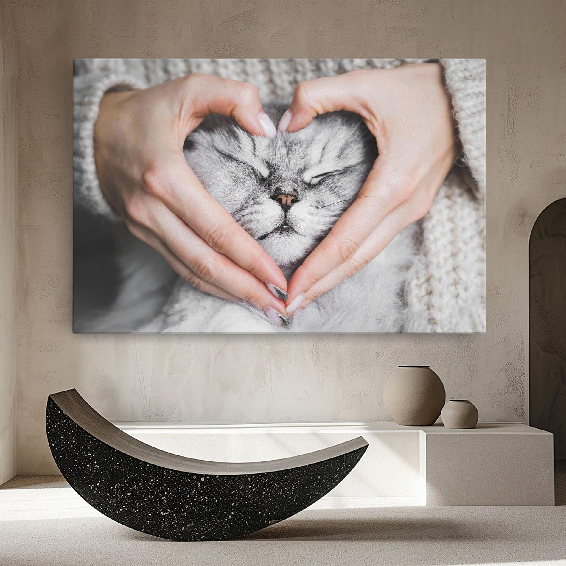 Vászonkép Lovely Cat mockup 8