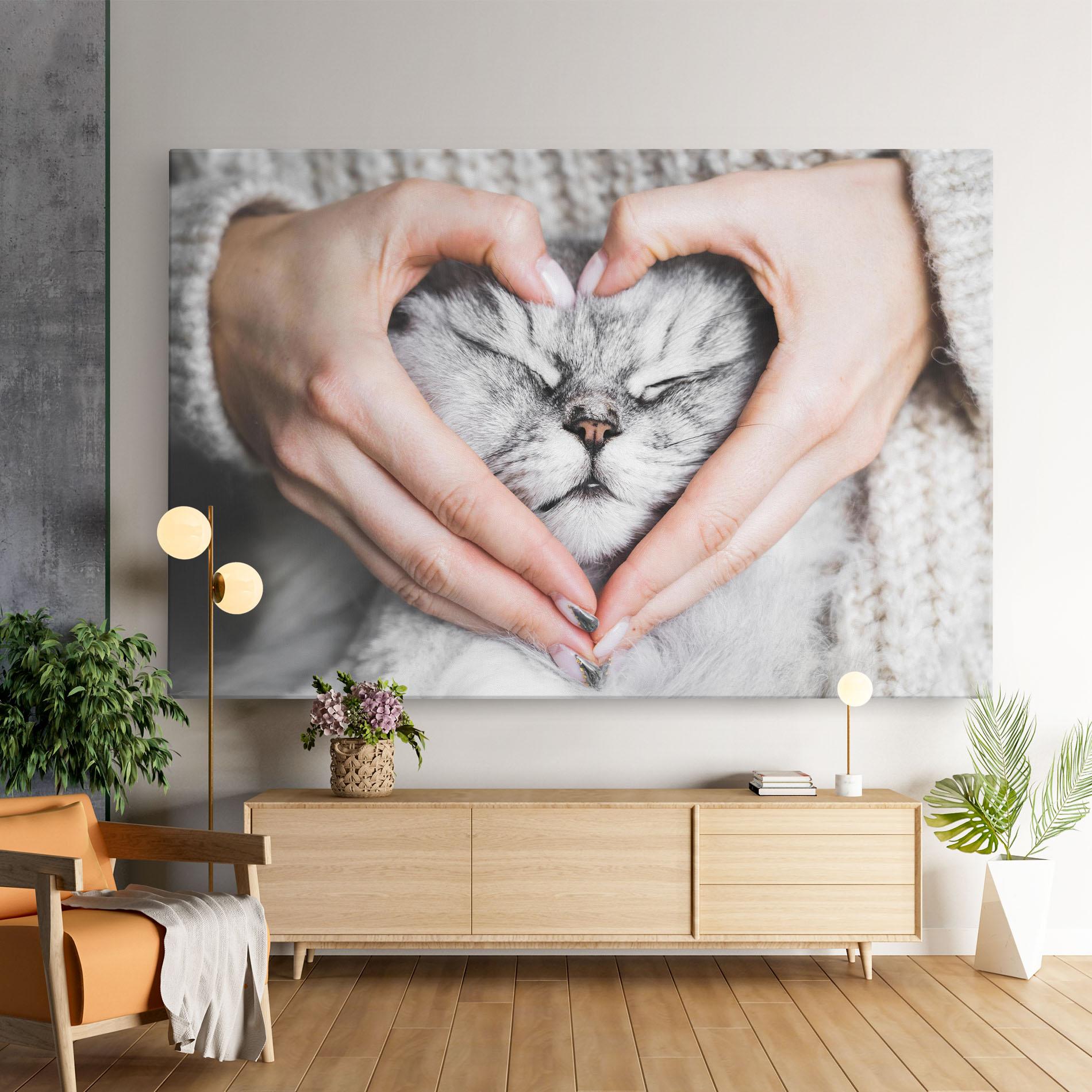 Vászonkép Lovely Cat mockup 9