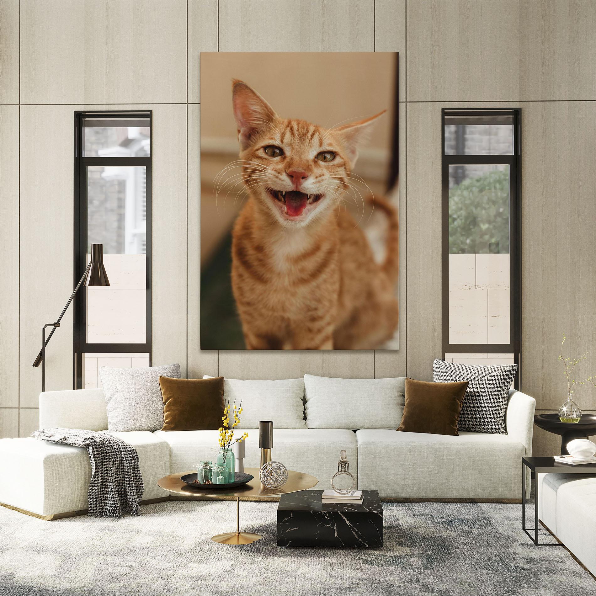 Vászonkép Orange Cat Smiling mockup 2