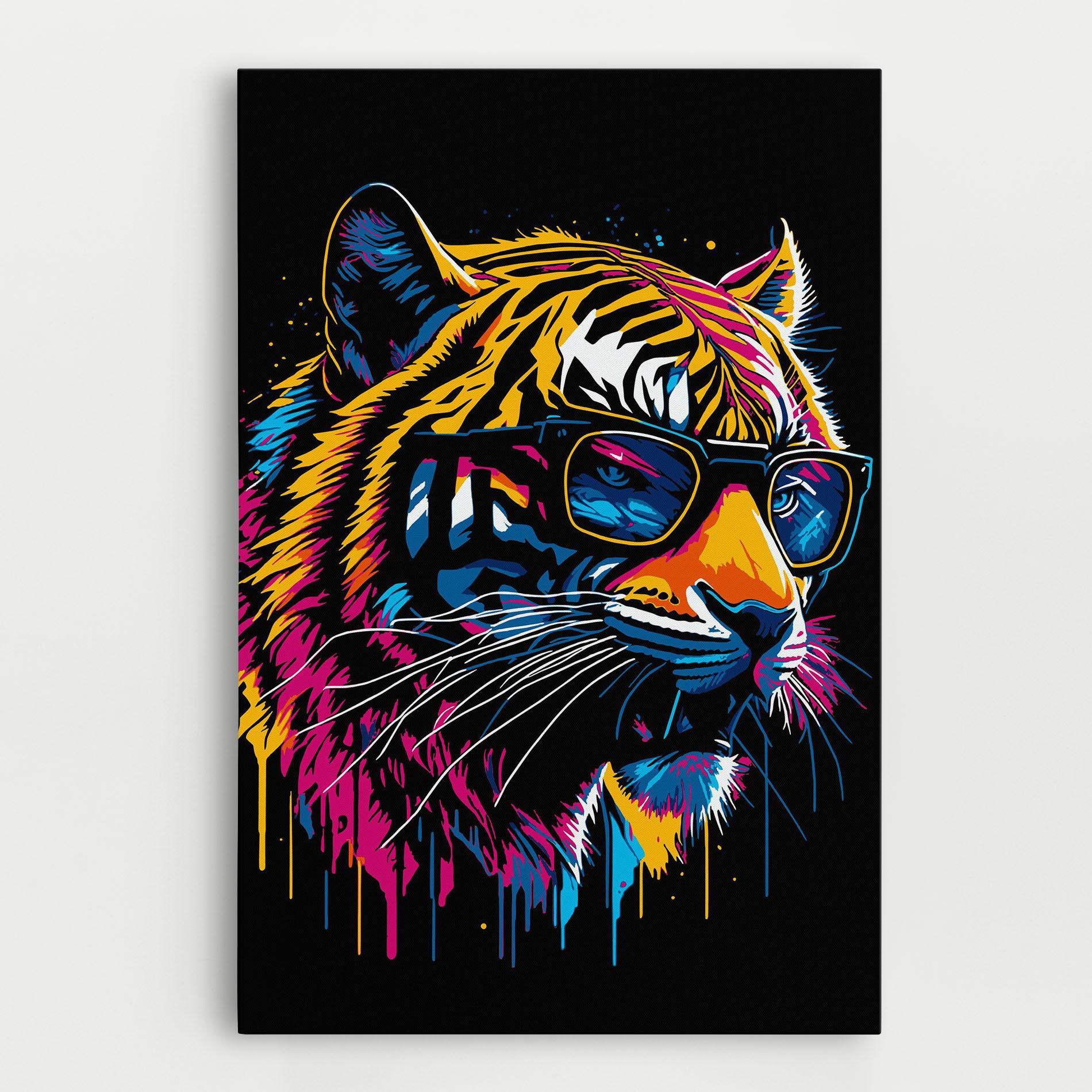 Vászonkép Cool Tiger mockup 0