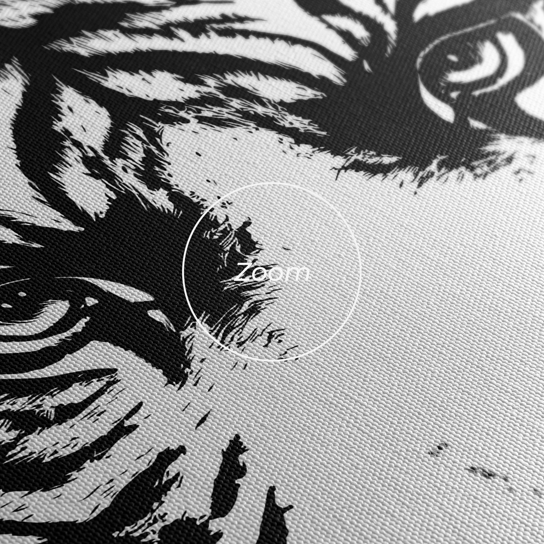 Vászonkép Big Eyes Tiger mockup 3