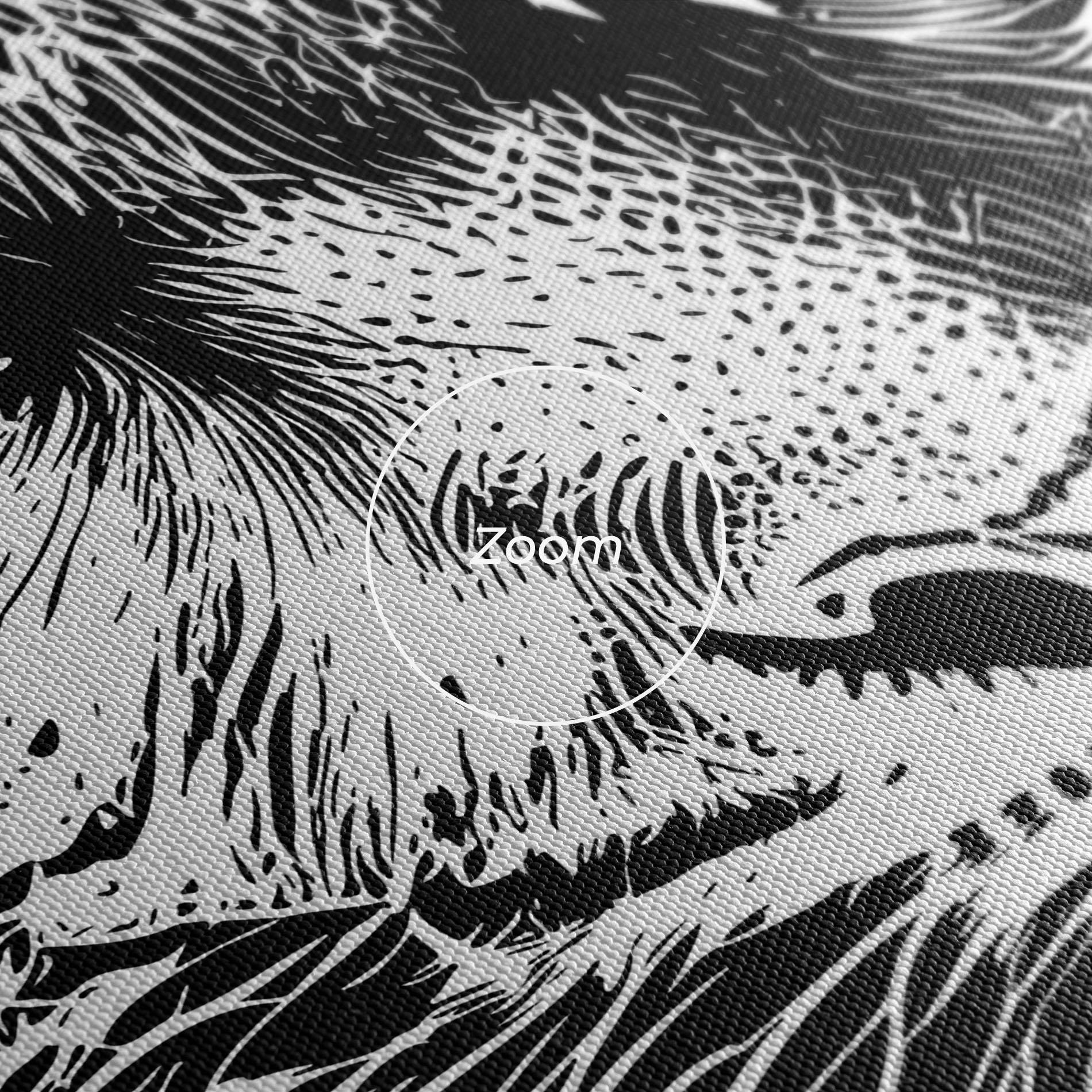 Vászonkép Pretty Tiger Head mockup 3