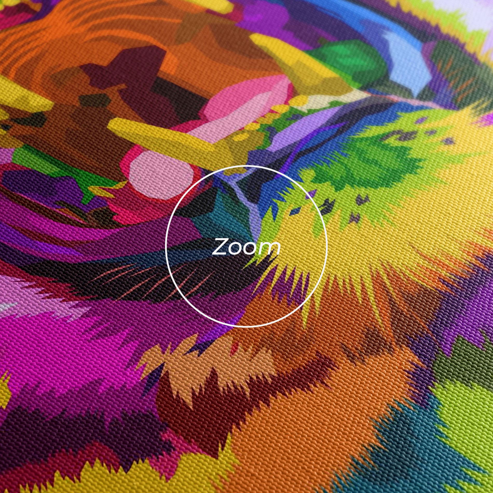 Vászonkép Tiger Mix Color mockup 3