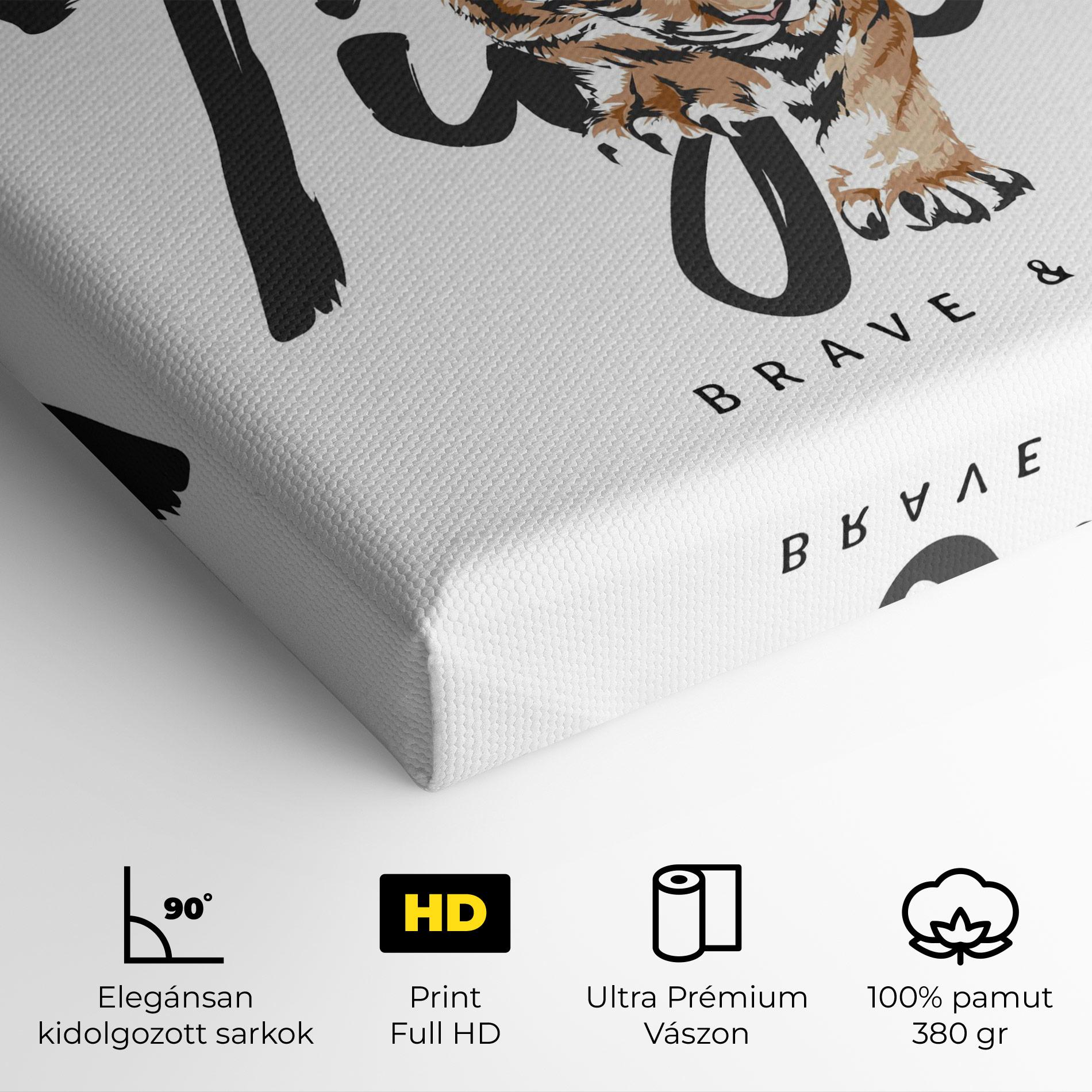 Vászonkép Brave And Bold mockup 4