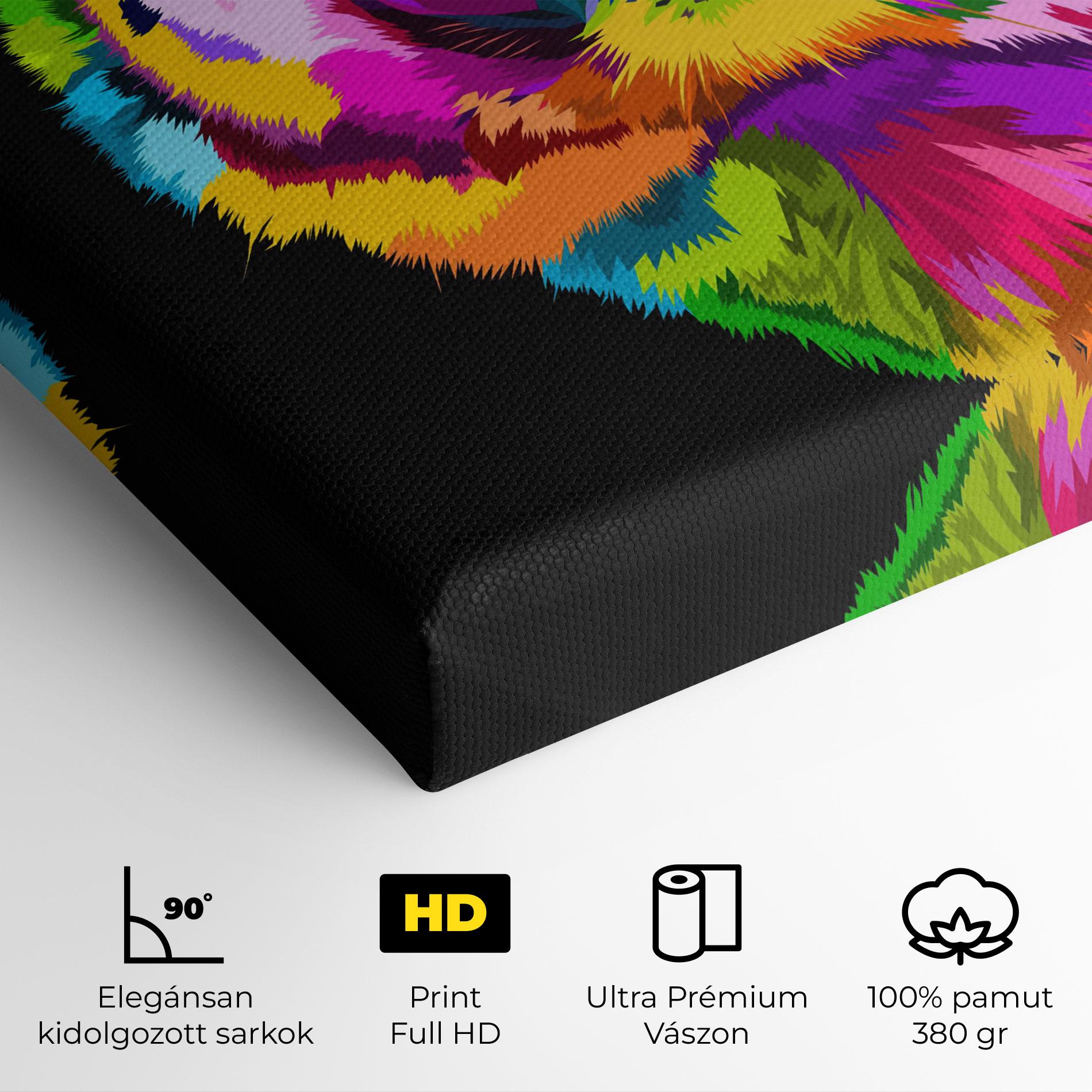Vászonkép Tiger Mix Color mockup 4