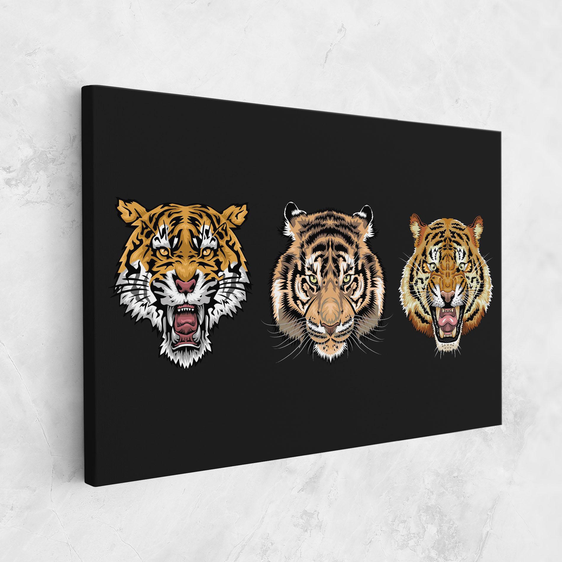 Vászonkép 3 Tigers mockup 1